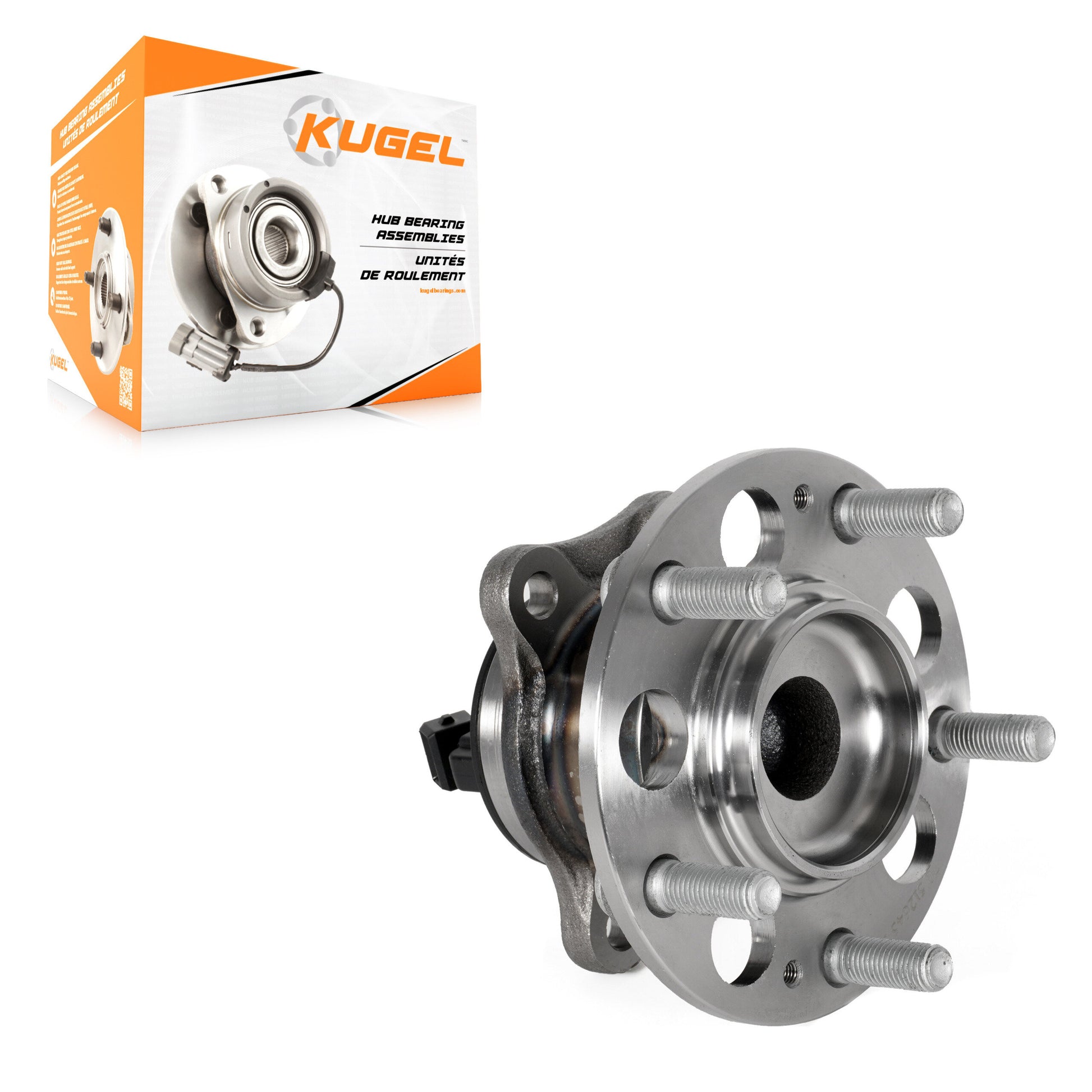 Kugel 70-512645 Wheel Bearing and Hub Assembly for 2017-2023 Hyundai Kona, Hyundai Elantra - Rear