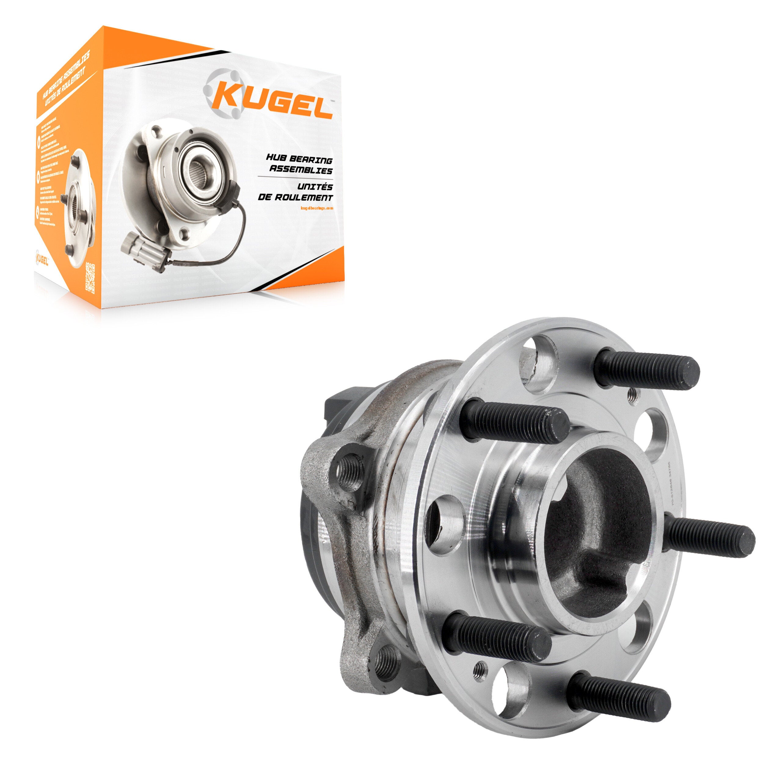 Kugel 70-512646 Wheel Bearing and Hub Assembly for 2016-2024 Hyundai Santa Cruz, Hyundai Santa Fe, Kia Sorento - Rear