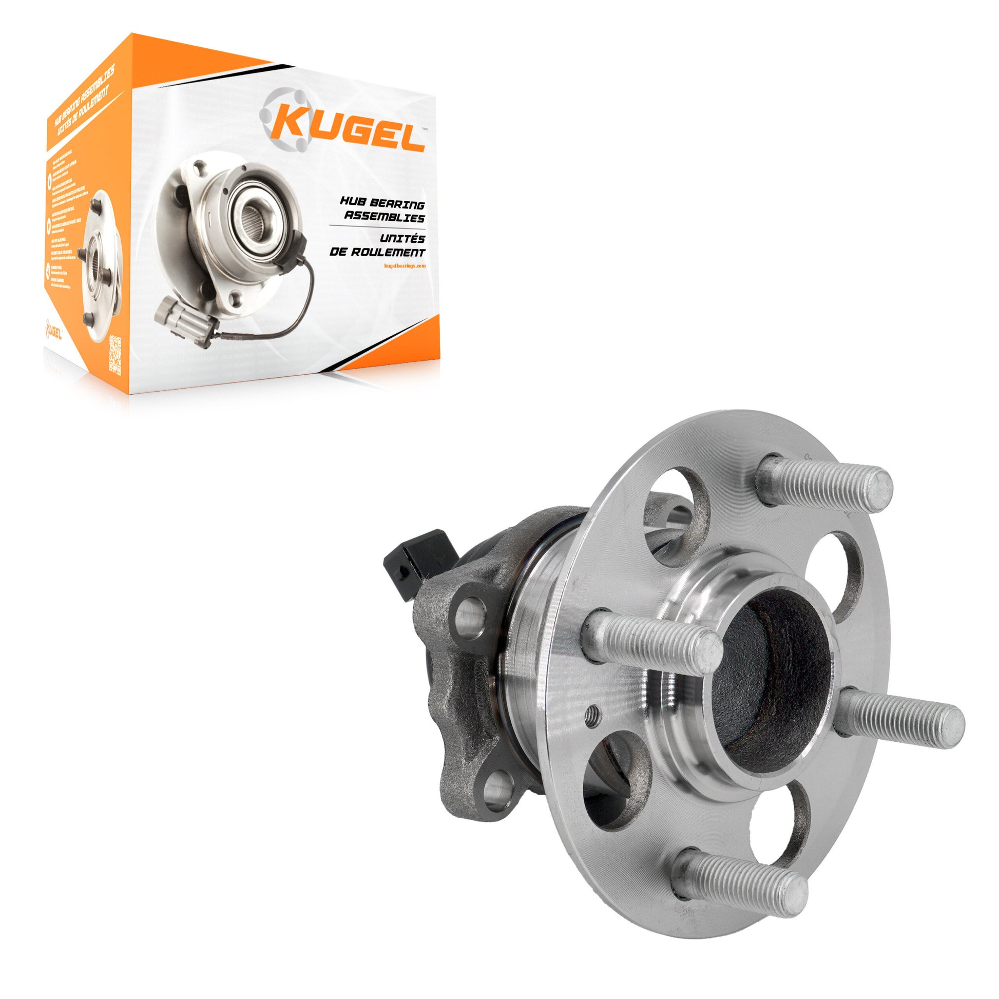 Kugel 70-512655 Wheel Bearing and Hub Assembly for 2018-2023 Hyundai Accent, Kia Rio - Rear