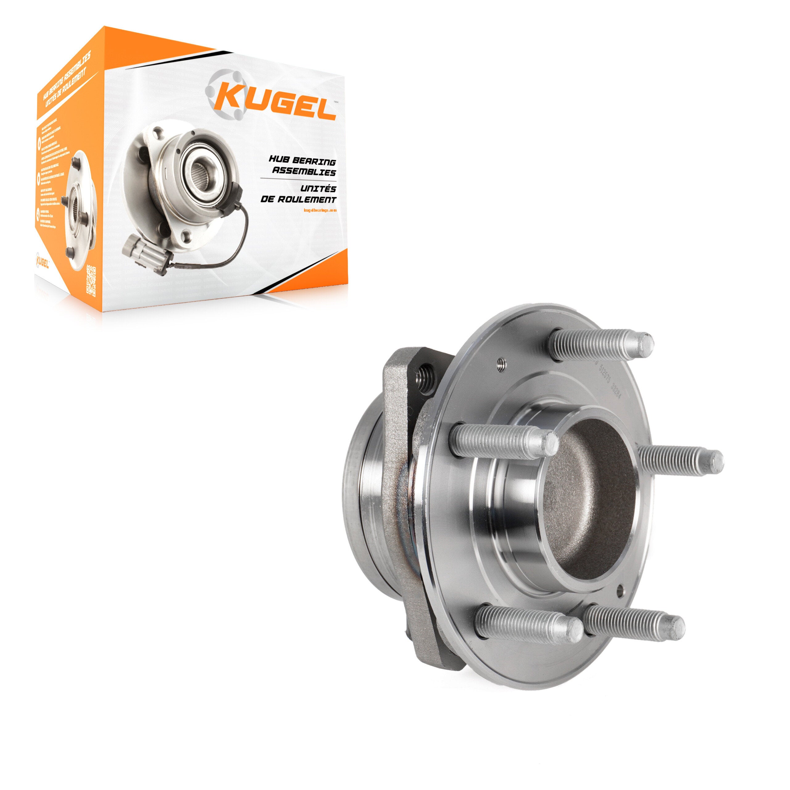 Kugel 70-512661 Wheel Bearing and Hub Assembly for 2016-2023 Cadillac CT4, Buick Regal Sportback, Buick Envision - Front, Rear