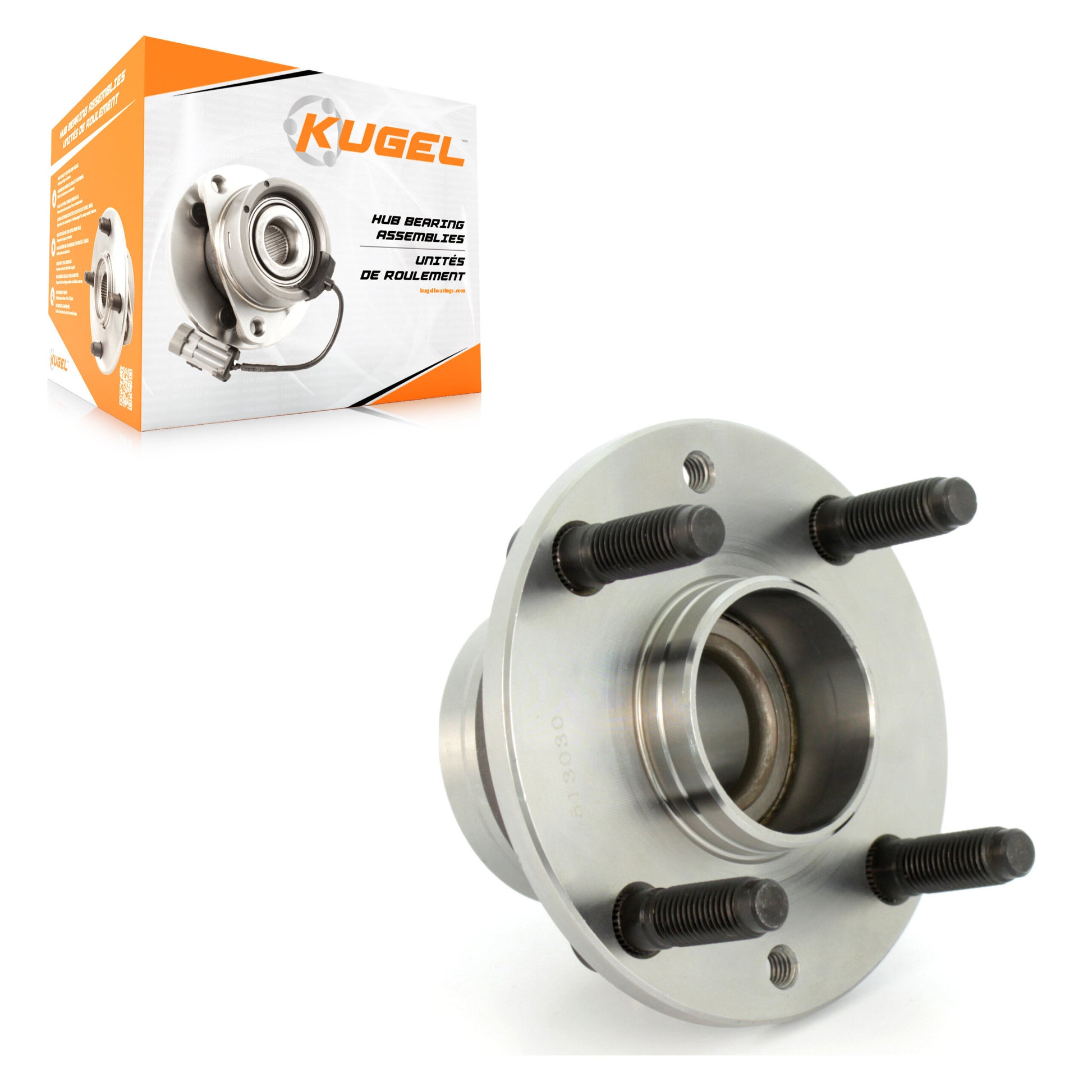 Kugel 70-513030 Wheel Bearing and Hub Assembly for 1990-2003 Mazda MX-3, Mazda Protege, Ford Escort - Rear