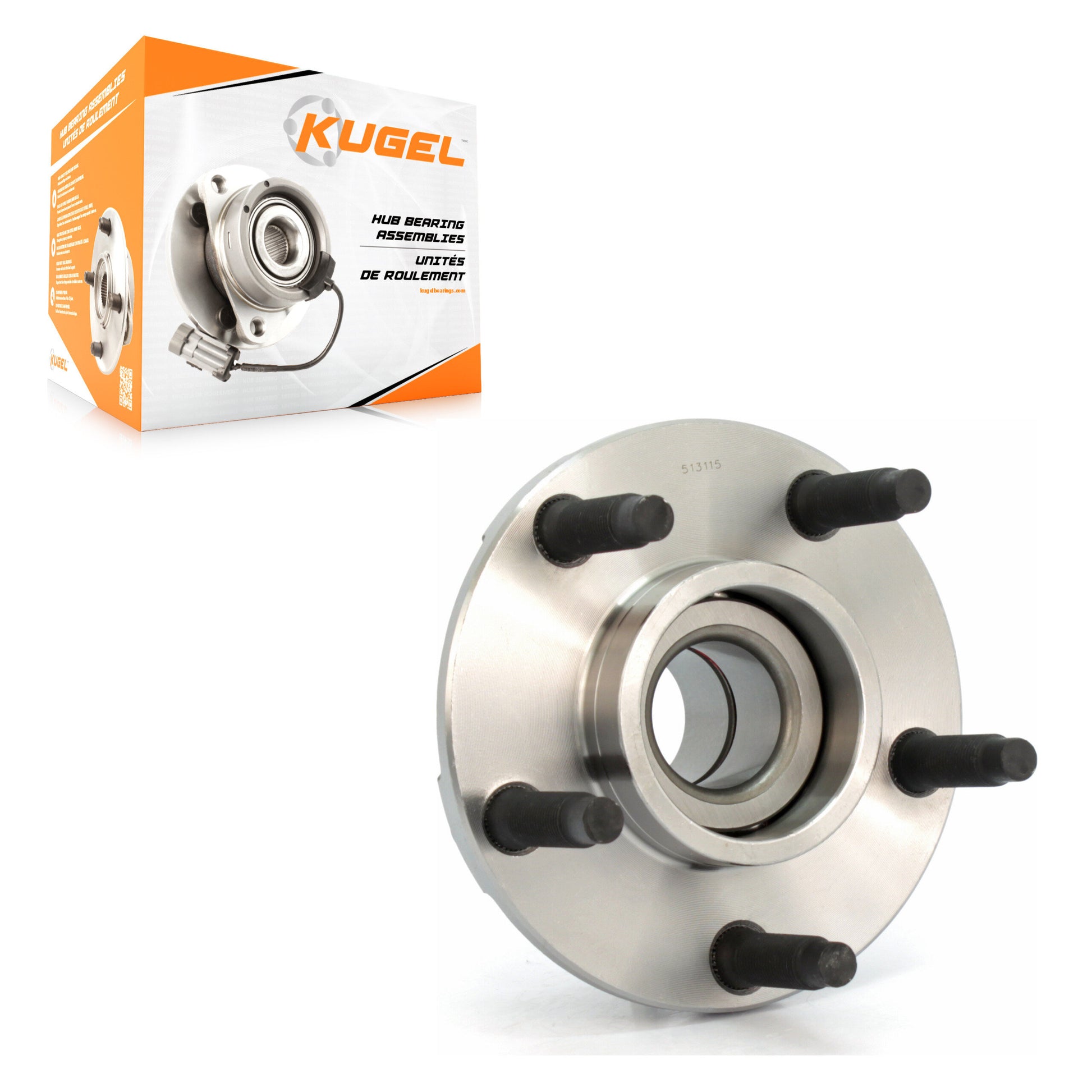 Kugel 70-513115 Wheel Bearing and Hub Assembly for 1994-2004 Ford Mustang - Front