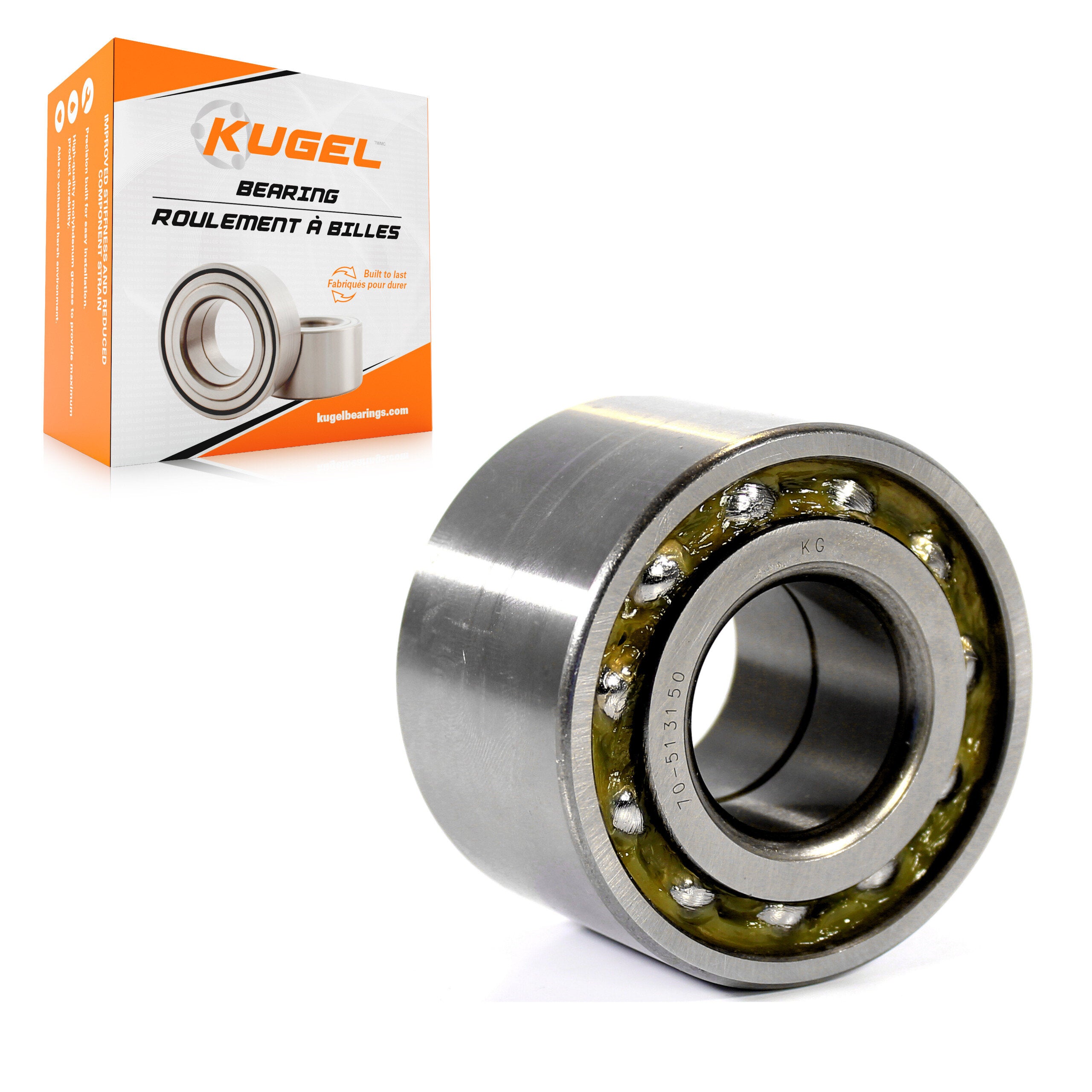 Kugel 70-513150 Wheel Bearing for 1989-2005 Lexus IS300, Toyota Cressida - Front