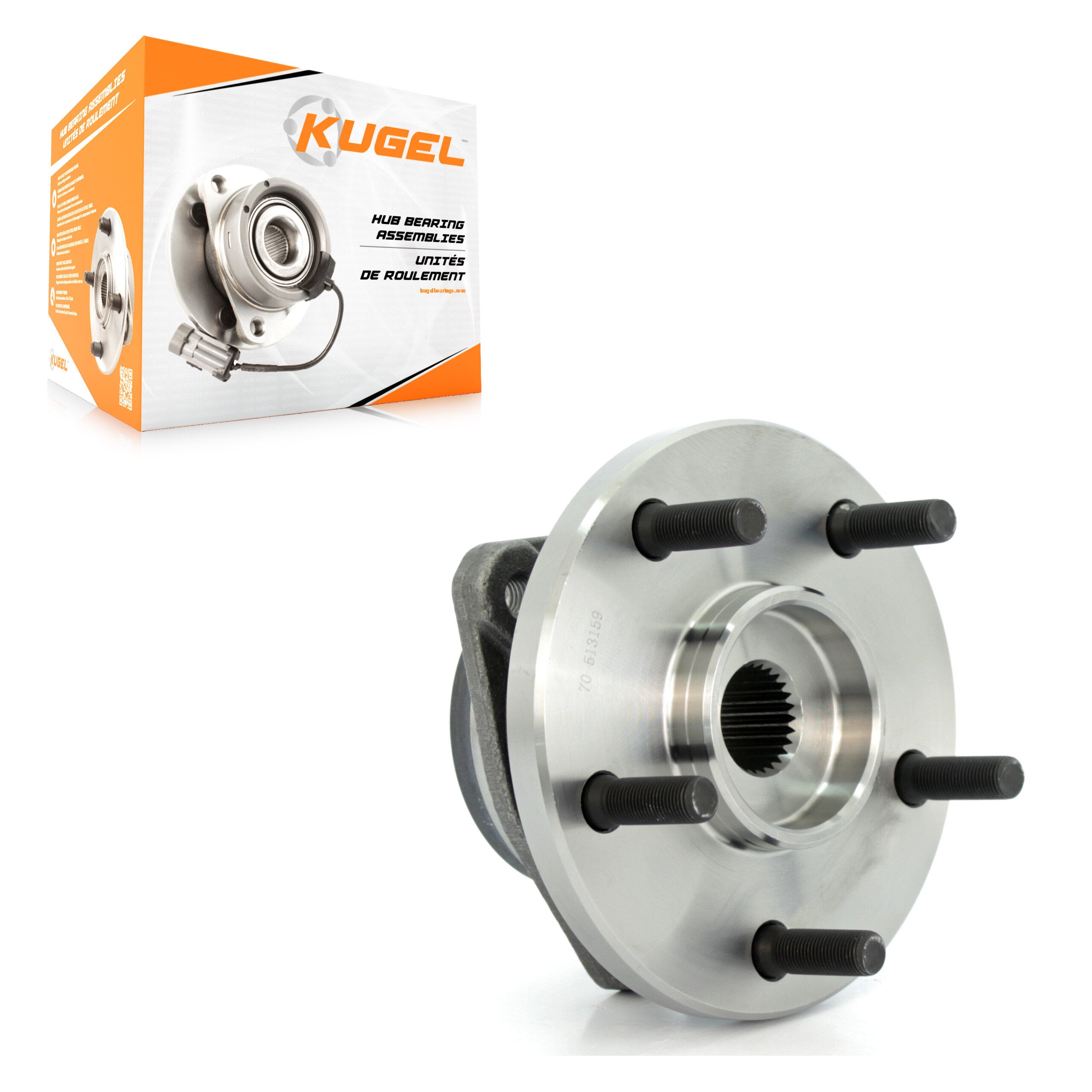 Kugel 70-513159 Wheel Bearing and Hub Assembly for 1999-2004 Jeep Grand Cherokee - Front