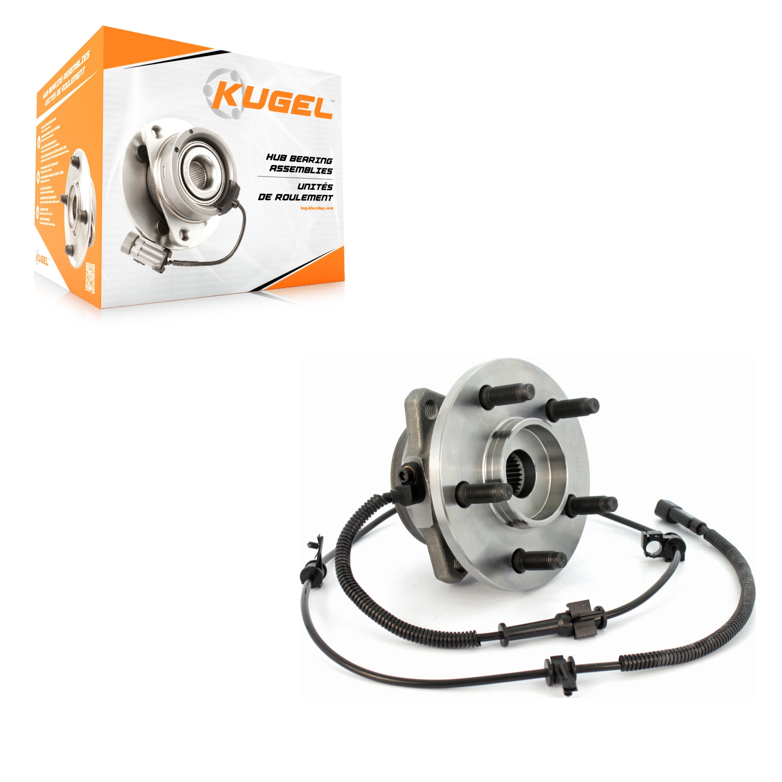 Kugel 70-513176 Wheel Bearing and Hub Assembly for 2002-2007 Jeep Liberty - Front Left