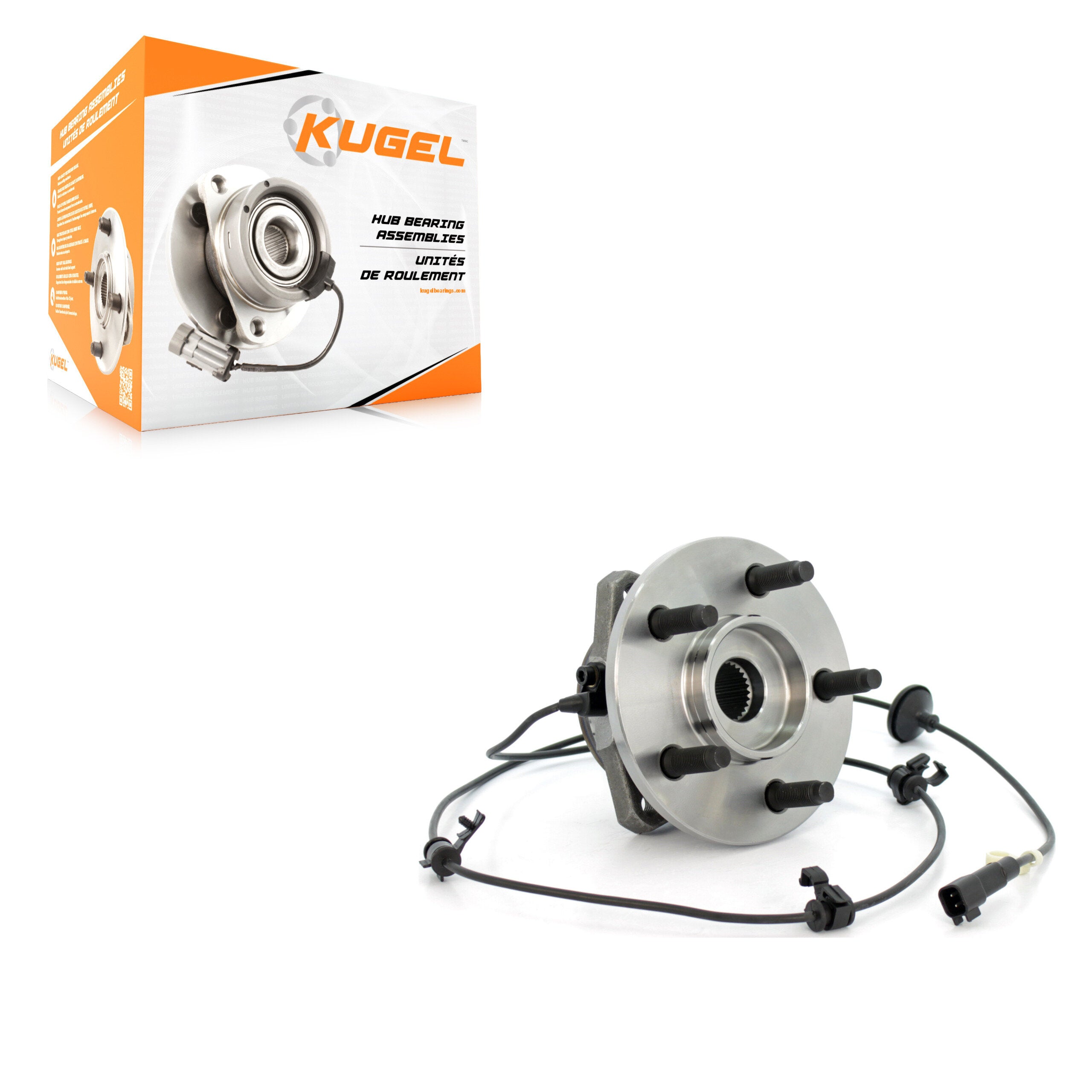 Kugel 70-513177 Wheel Bearing and Hub Assembly for 2002-2007 Jeep Liberty - Front Right