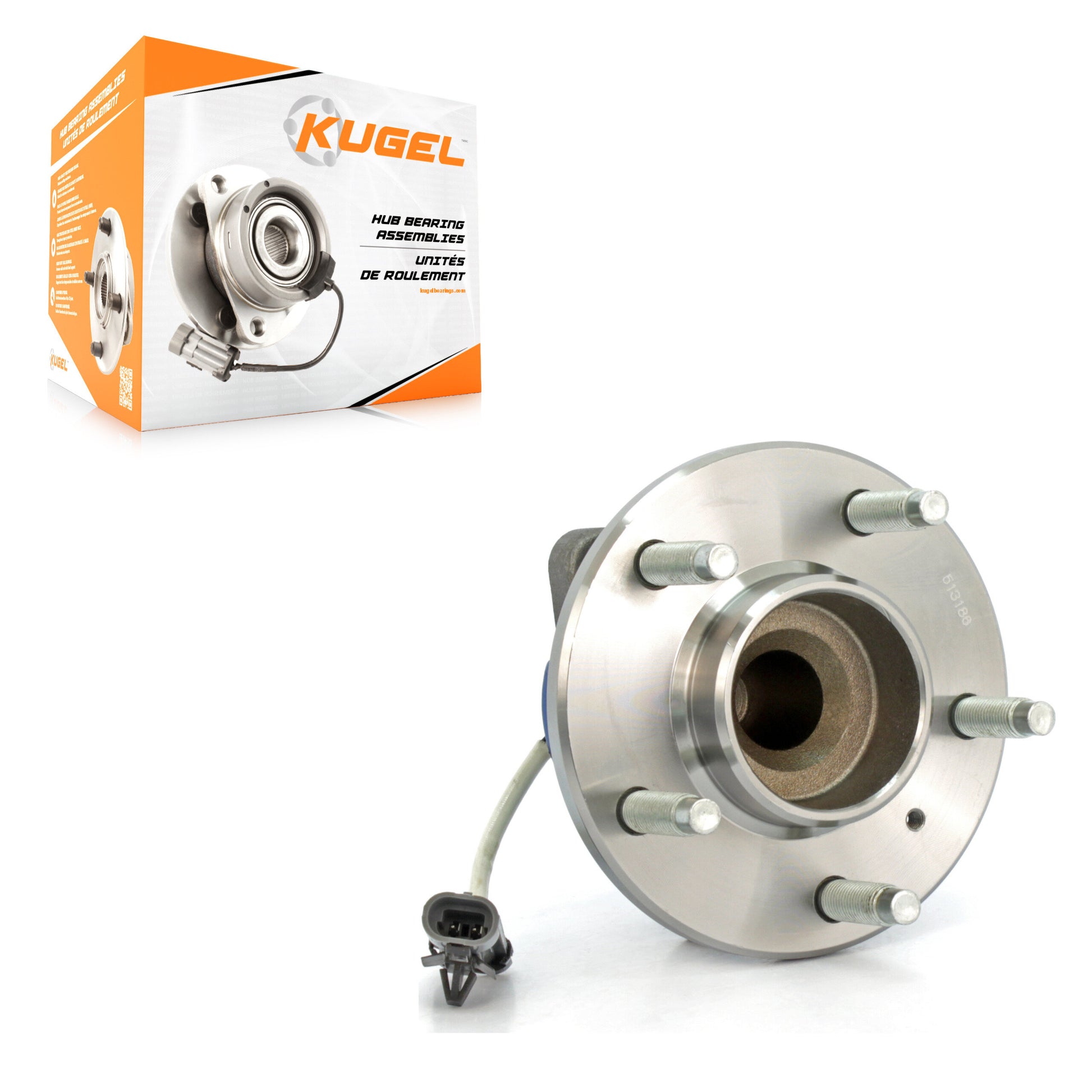 Kugel 70-513186 Wheel Bearing and Hub Assembly for 2002-2011 Cadillac STS, Buick Rendezvous, Saturn Relay - Front, Rear