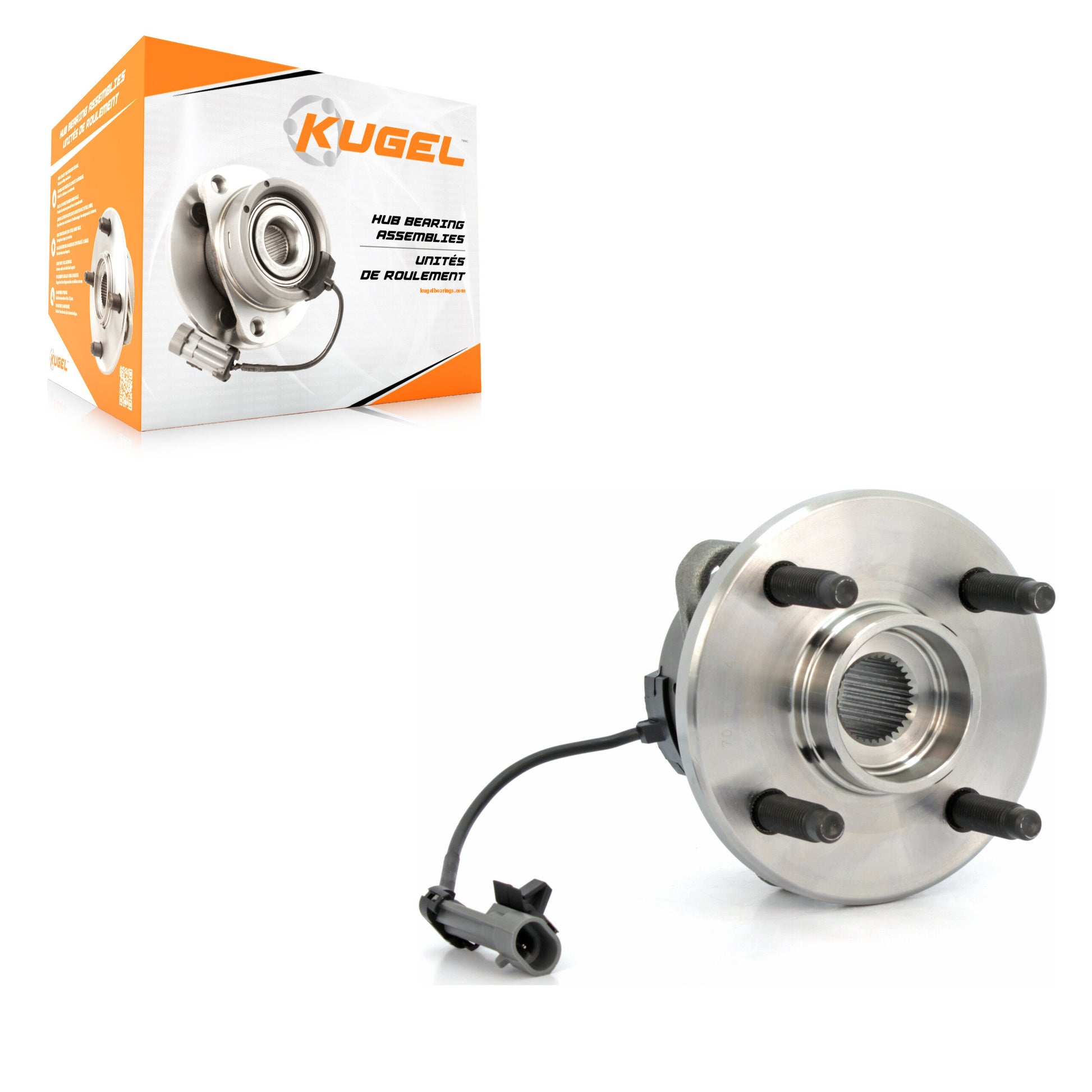 Kugel 70-513204 Wheel Bearing and Hub Assembly for 2003-2010 Pontiac G5, Chevrolet Cobalt, Pontiac Pursuit - Front