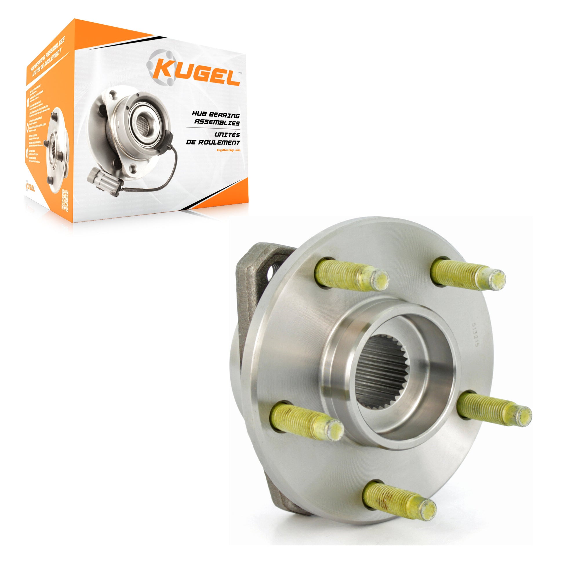 Kugel 70-513215 Wheel Bearing and Hub Assembly for 2004-2007 Pontiac G6, Chevrolet Malibu - Front