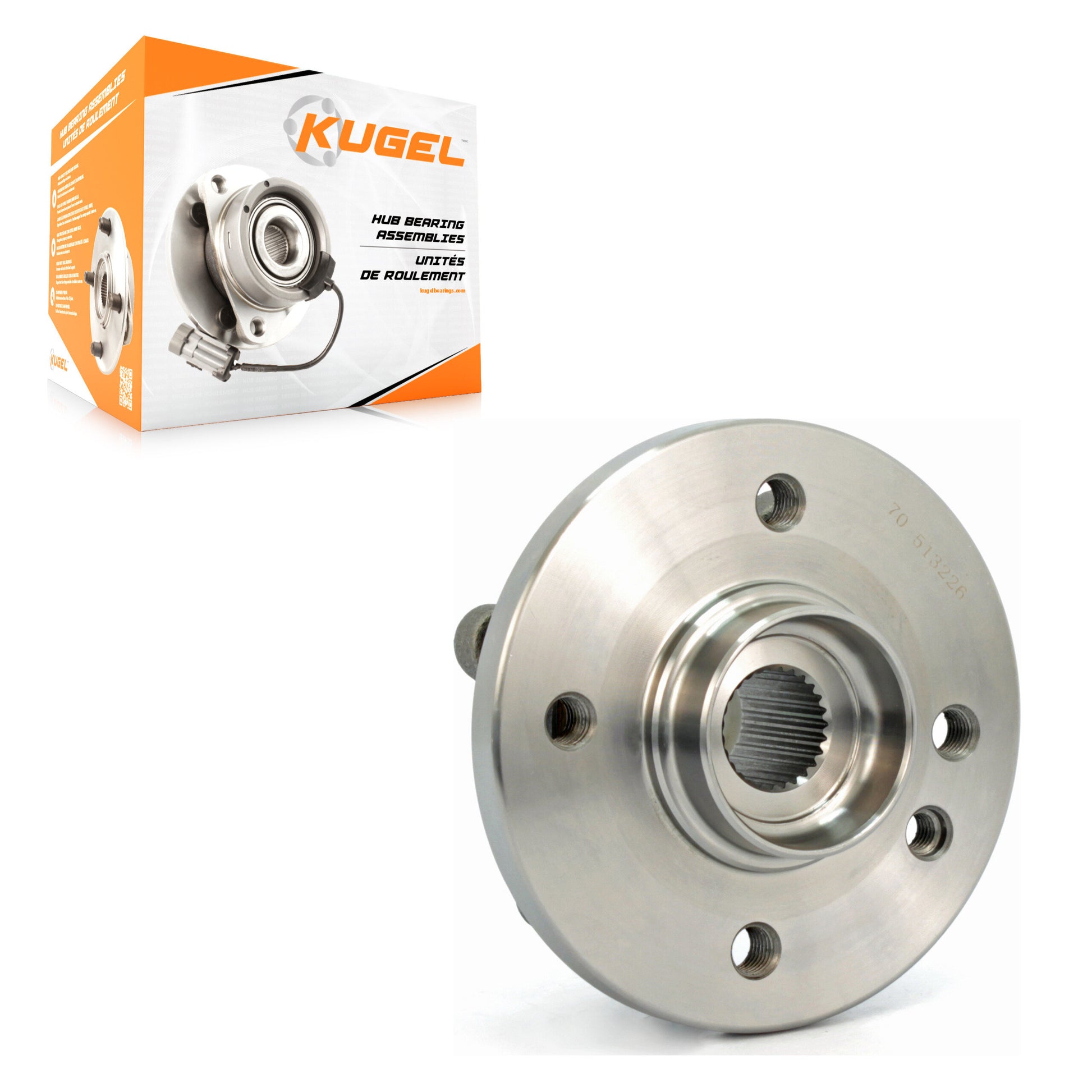 Kugel 70-513226 Wheel Bearing and Hub Assembly for 2002-2006 Mini Cooper - Front
