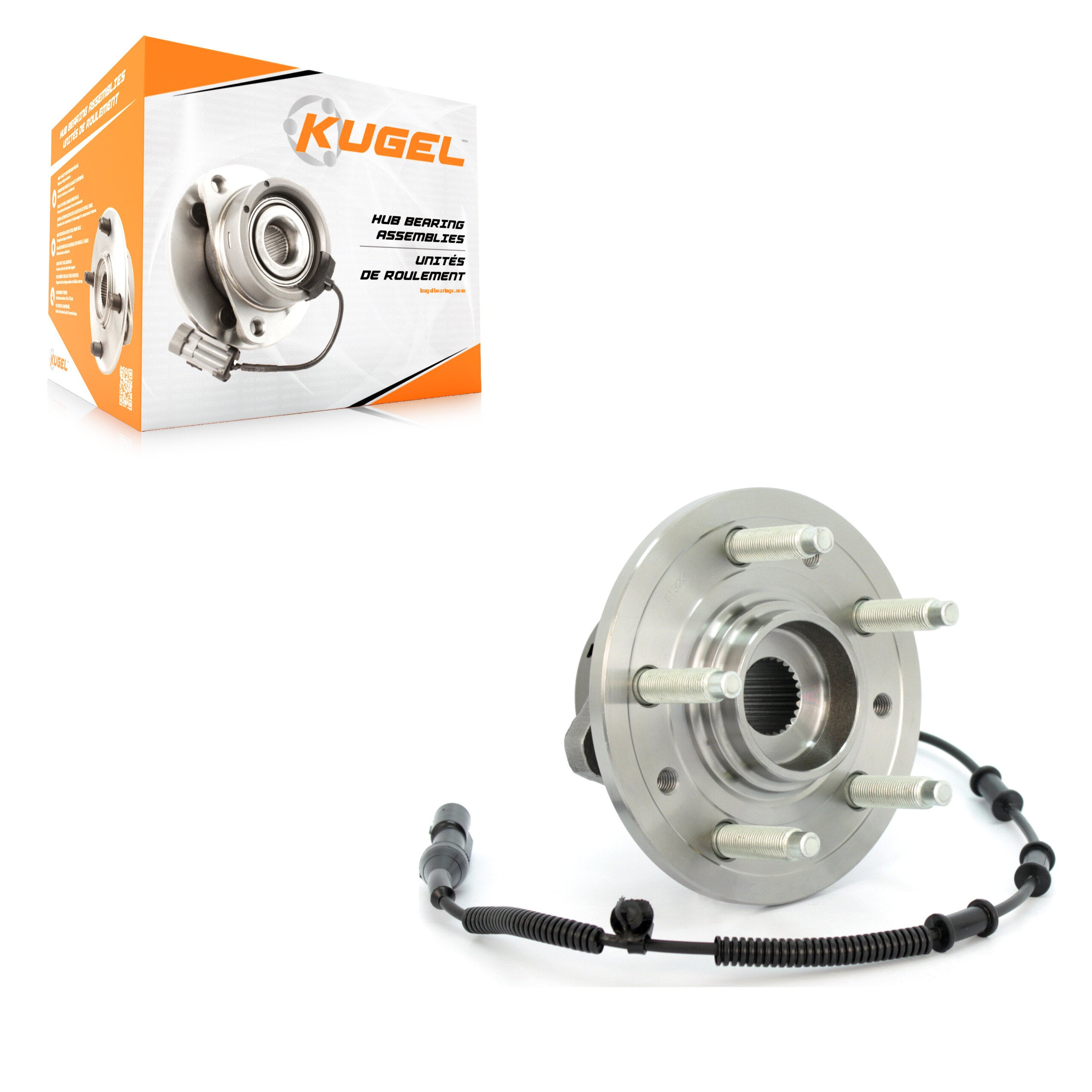 Kugel 70-513232 Wheel Bearing and Hub Assembly for 2004-2007 Ford Freestar, Mercury Monterey - Front Left