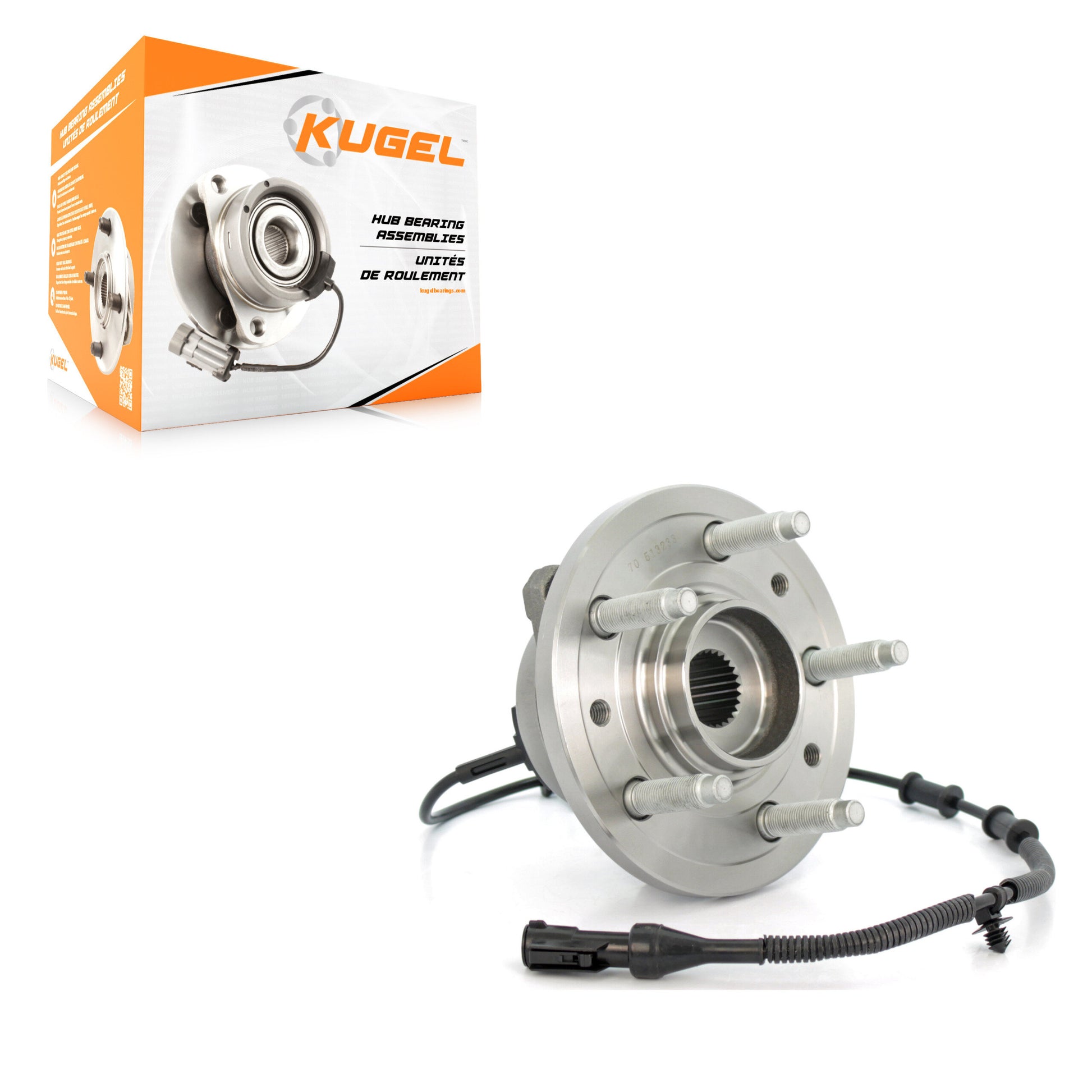 Kugel 70-513233 Wheel Bearing and Hub Assembly for 2004-2007 Ford Freestar, Mercury Monterey - Front Right