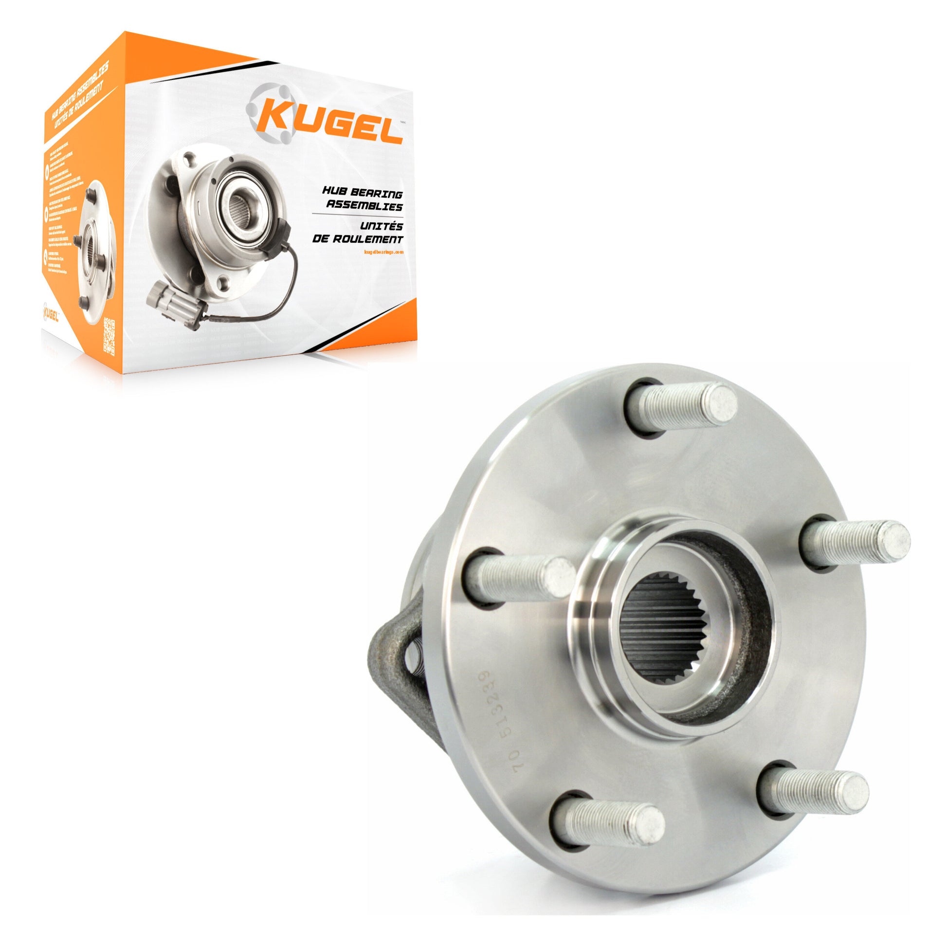 Kugel 70-513239 Wheel Bearing and Hub Assembly for 2008-2014 Subaru Tribeca - Front