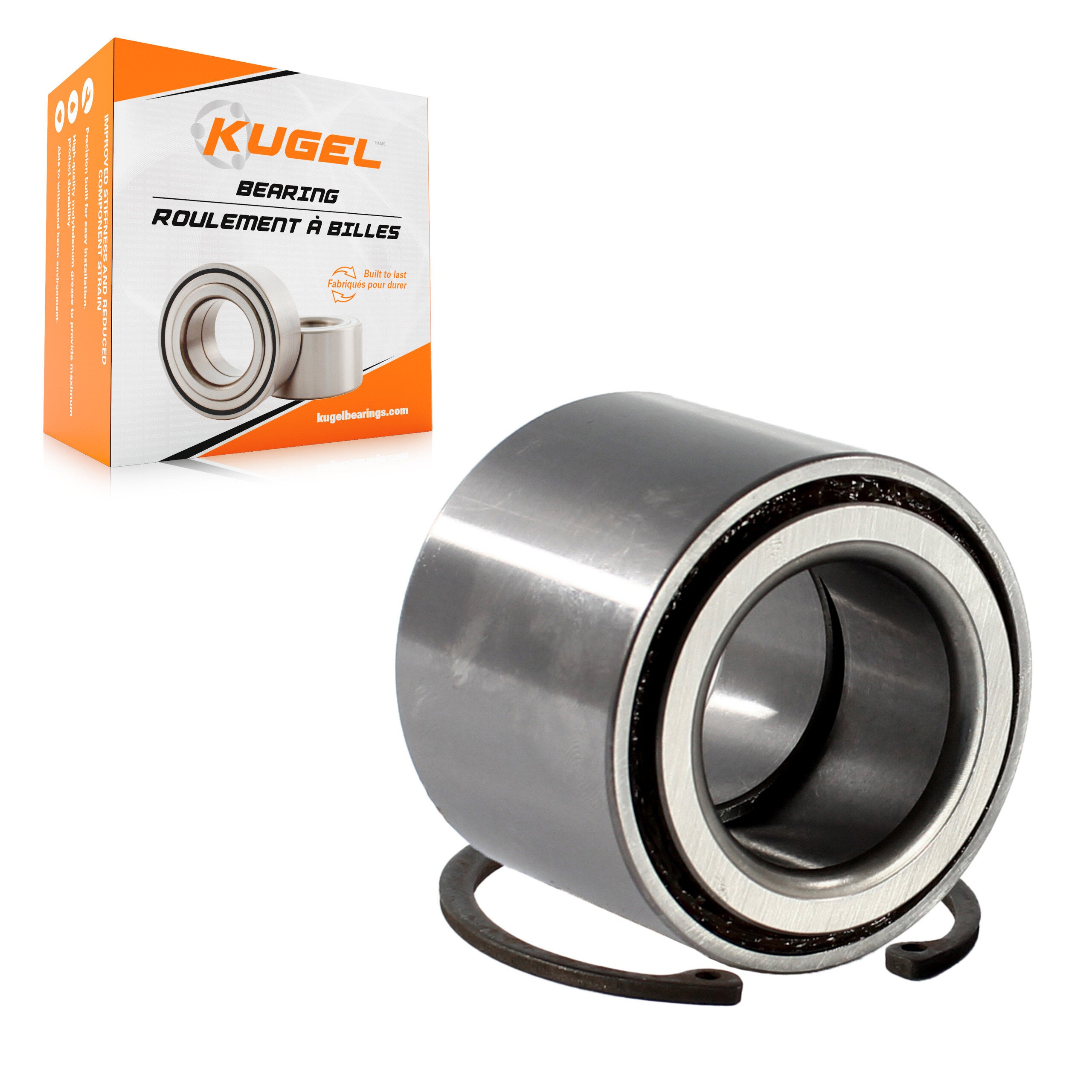 Kugel 70-513248 Wheel Bearing and Race Set for 1990-2008 Subaru Impreza, Saab 9-2X, Subaru Forester - Rear Inner