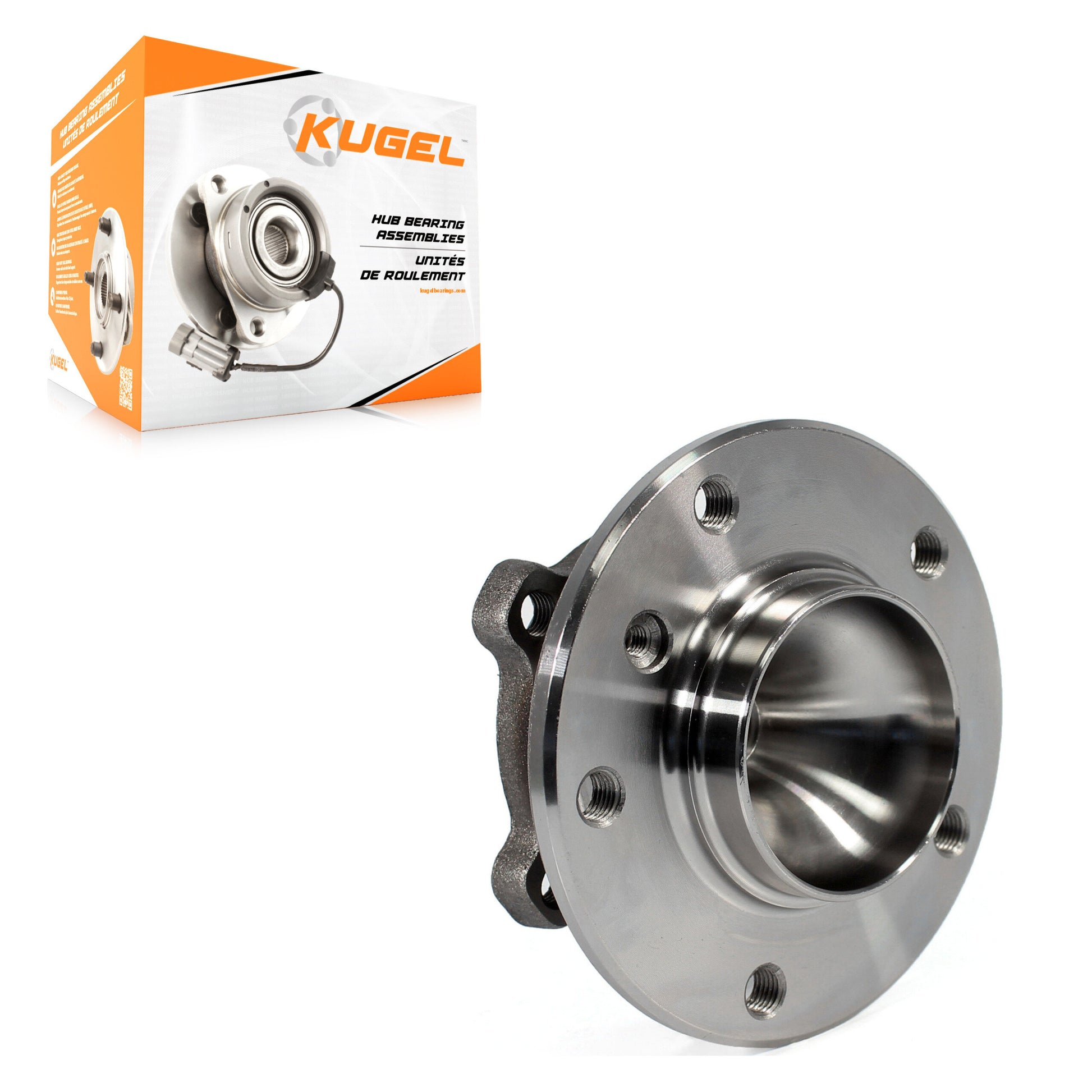 Kugel 70-513254 Wheel Bearing and Hub Assembly for 2006-2016 BMW 135is, BMW X1, BMW 328i - Front
