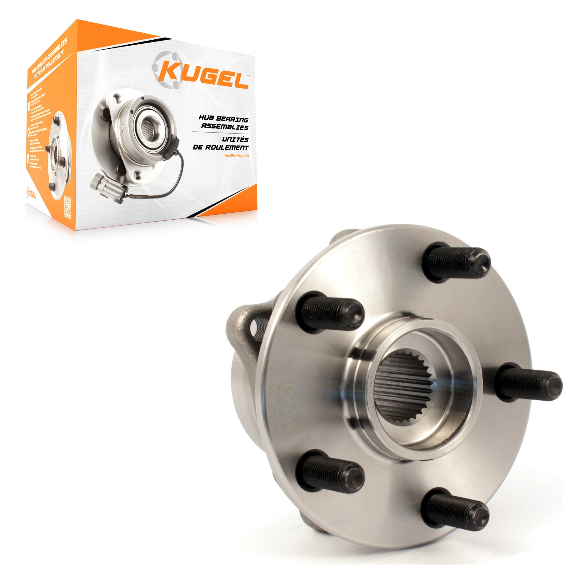 Kugel 70-513265 Wheel Bearing and Hub Assembly for 2004-2009 Toyota Prius - Front