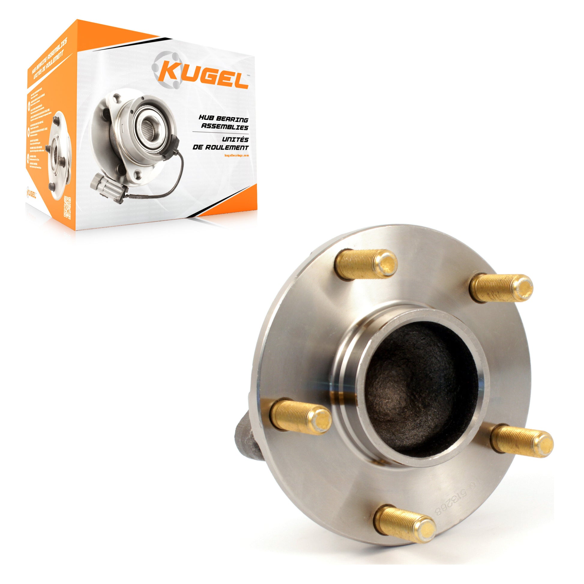 Kugel 70-513268 Wheel Bearing and Hub Assembly for 2003-2009 INFINITI G35, Nissan 350Z - Front