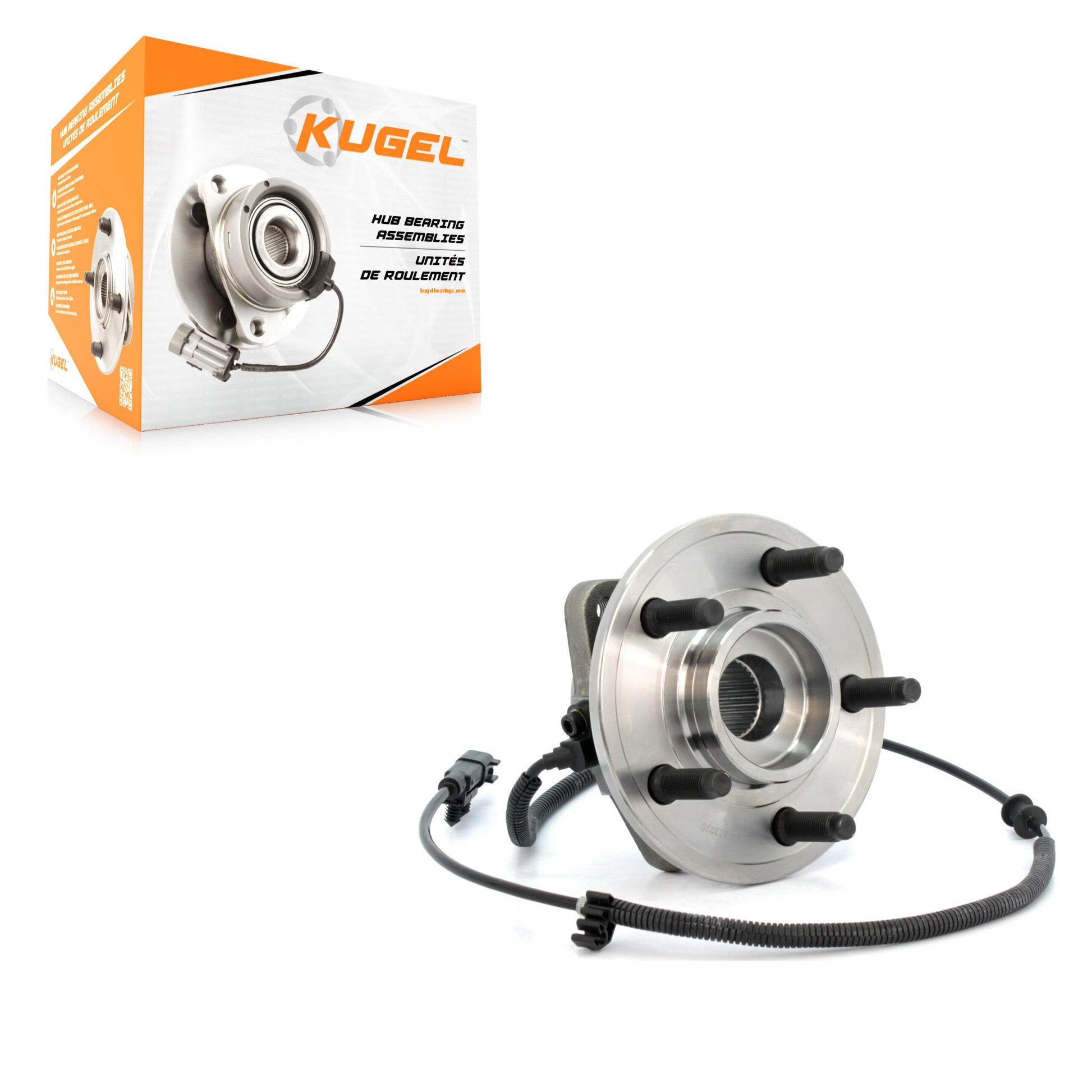 Kugel 70-513270 Wheel Bearing and Hub Assembly for 2007-2012 Jeep Liberty, Dodge Nitro - Front
