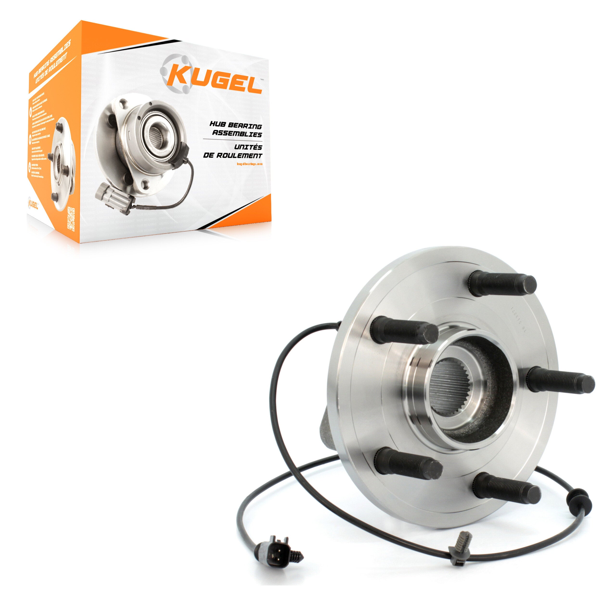 Kugel 70-513271 Wheel Bearing and Hub Assembly for 2006-2009 Chrysler Aspen, Dodge Durango - Front