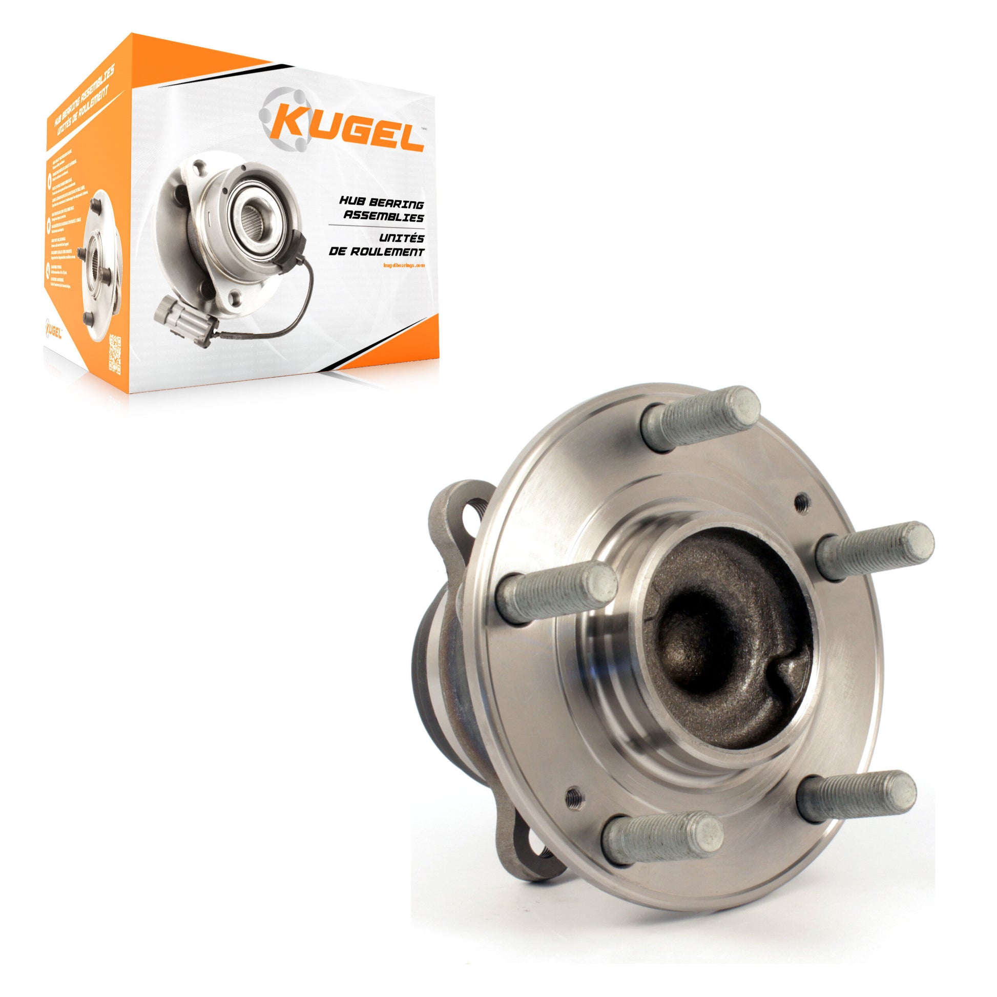 Kugel 70-513278 Wheel Bearing and Hub Assembly for 2009-2016 Hyundai Equus, Hyundai Genesis - Front