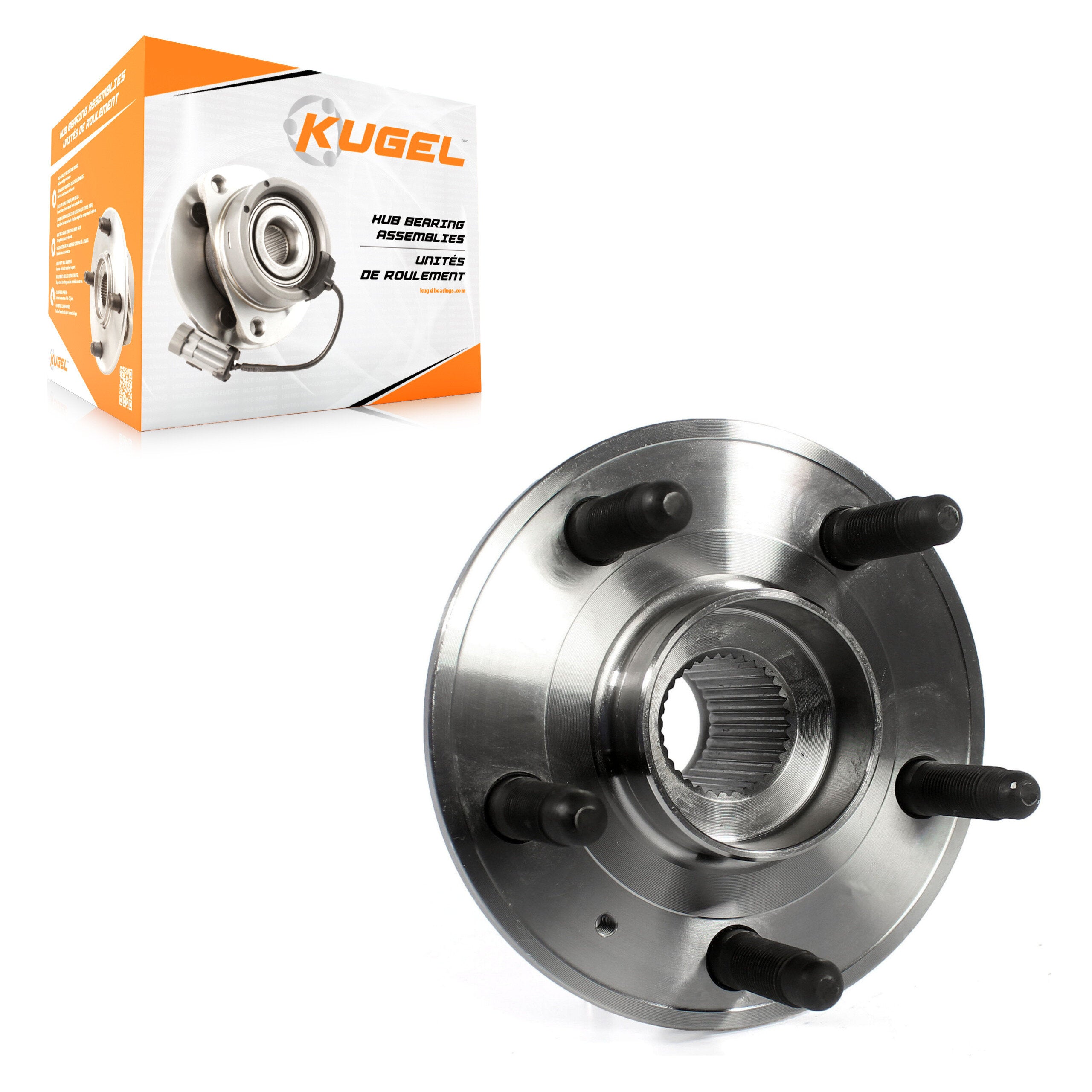 Kugel 70-513281 Wheel Bearing and Hub Assembly for 2009-2015 Cadillac CTS, Chevrolet Camaro - Front, Rear