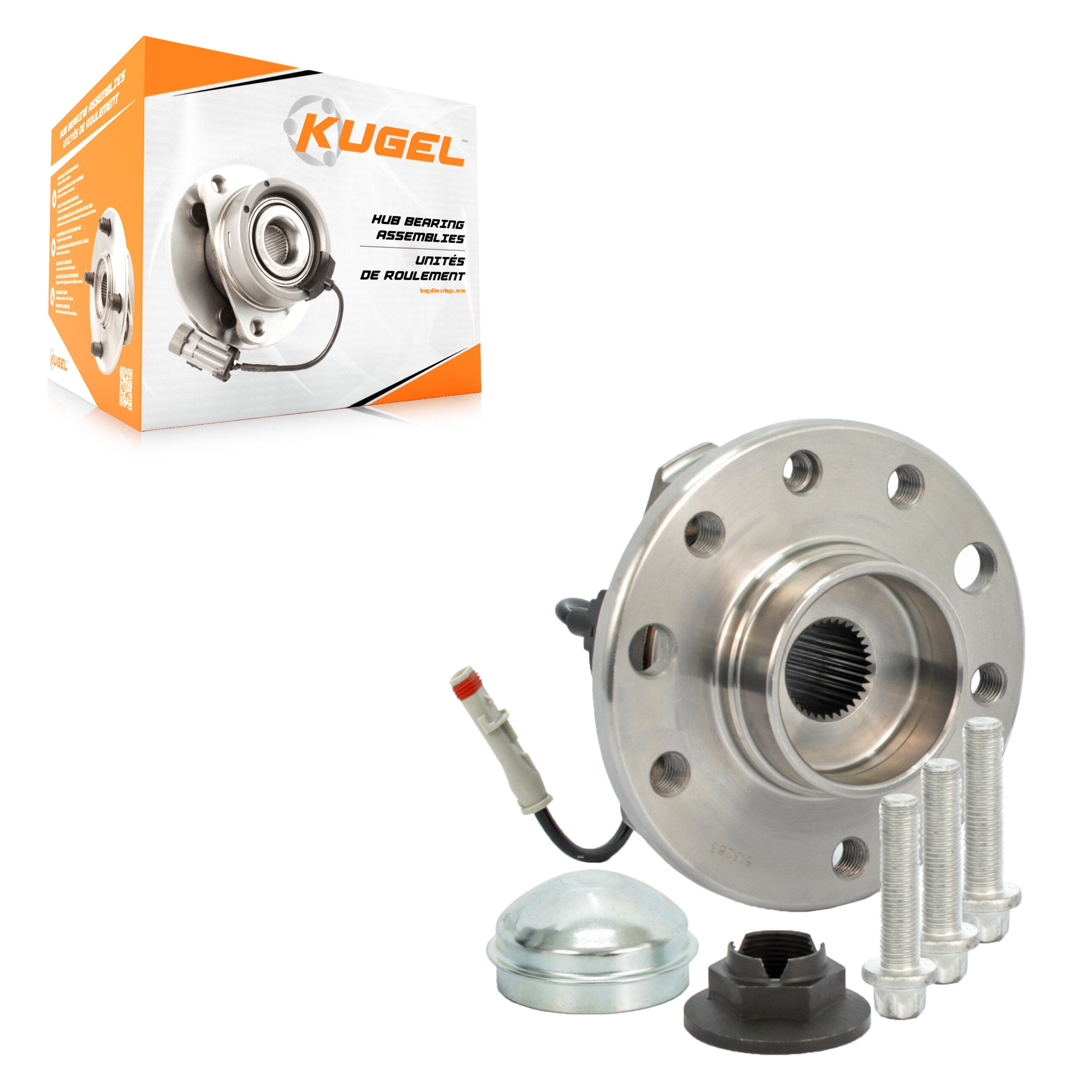 Kugel 70-513283 Wheel Bearing and Hub Assembly for 2008-2009 Saturn Astra - Front