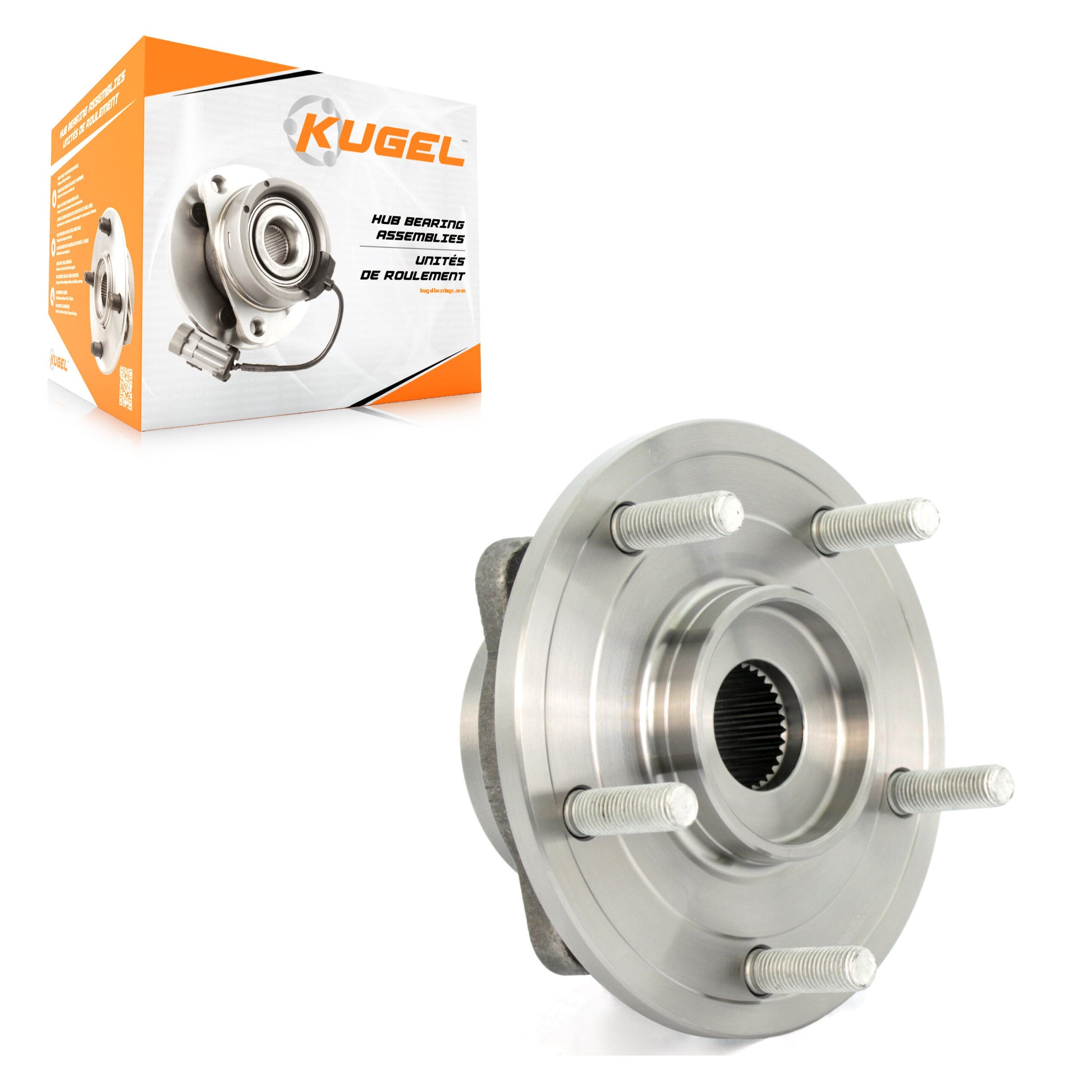 Kugel 70-513286 Wheel Bearing and Hub Assembly for 2009-2020 Dodge Journey - Front