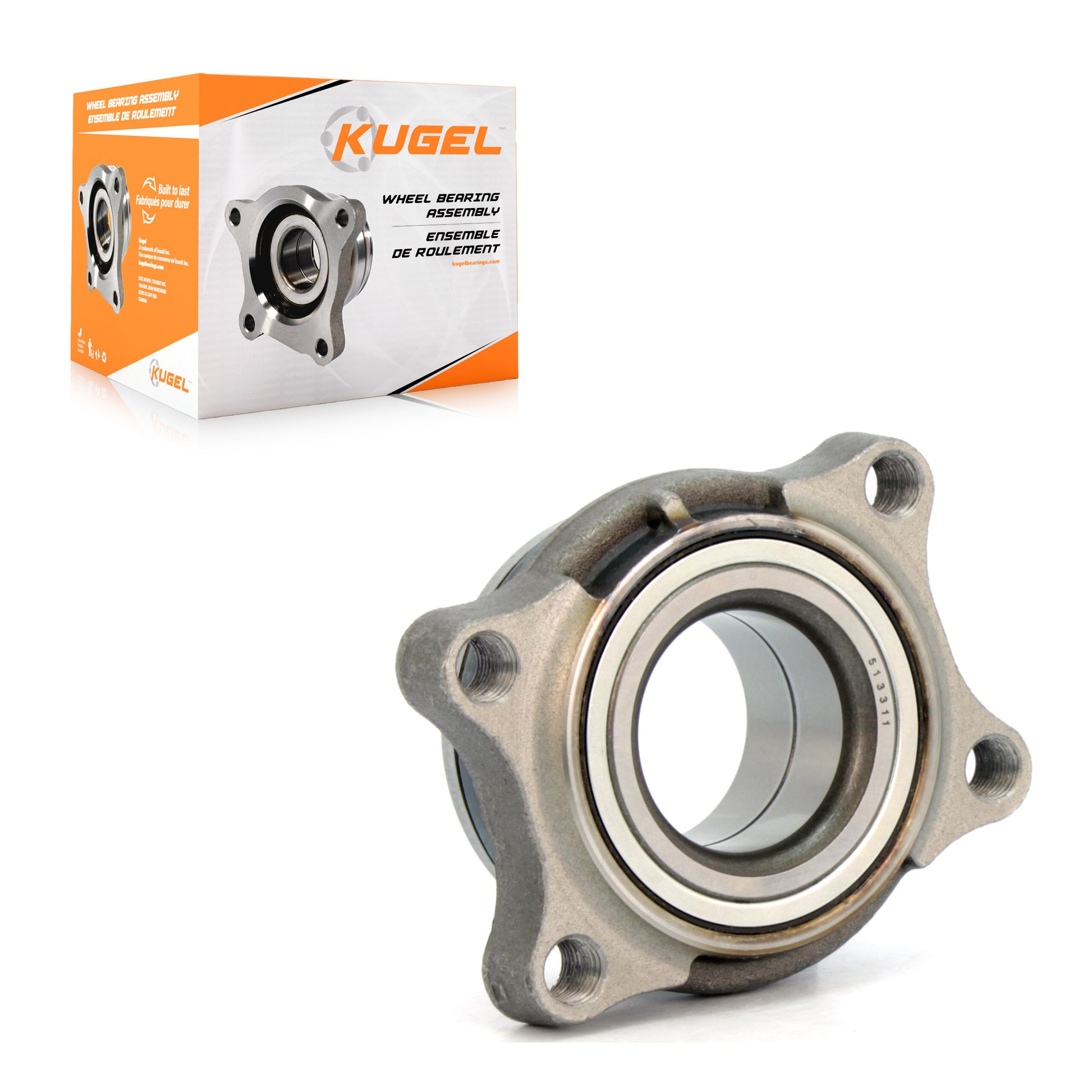 Kugel 70-513311 Wheel Bearing Assembly for 2004-2006 INFINITI G35 - Front