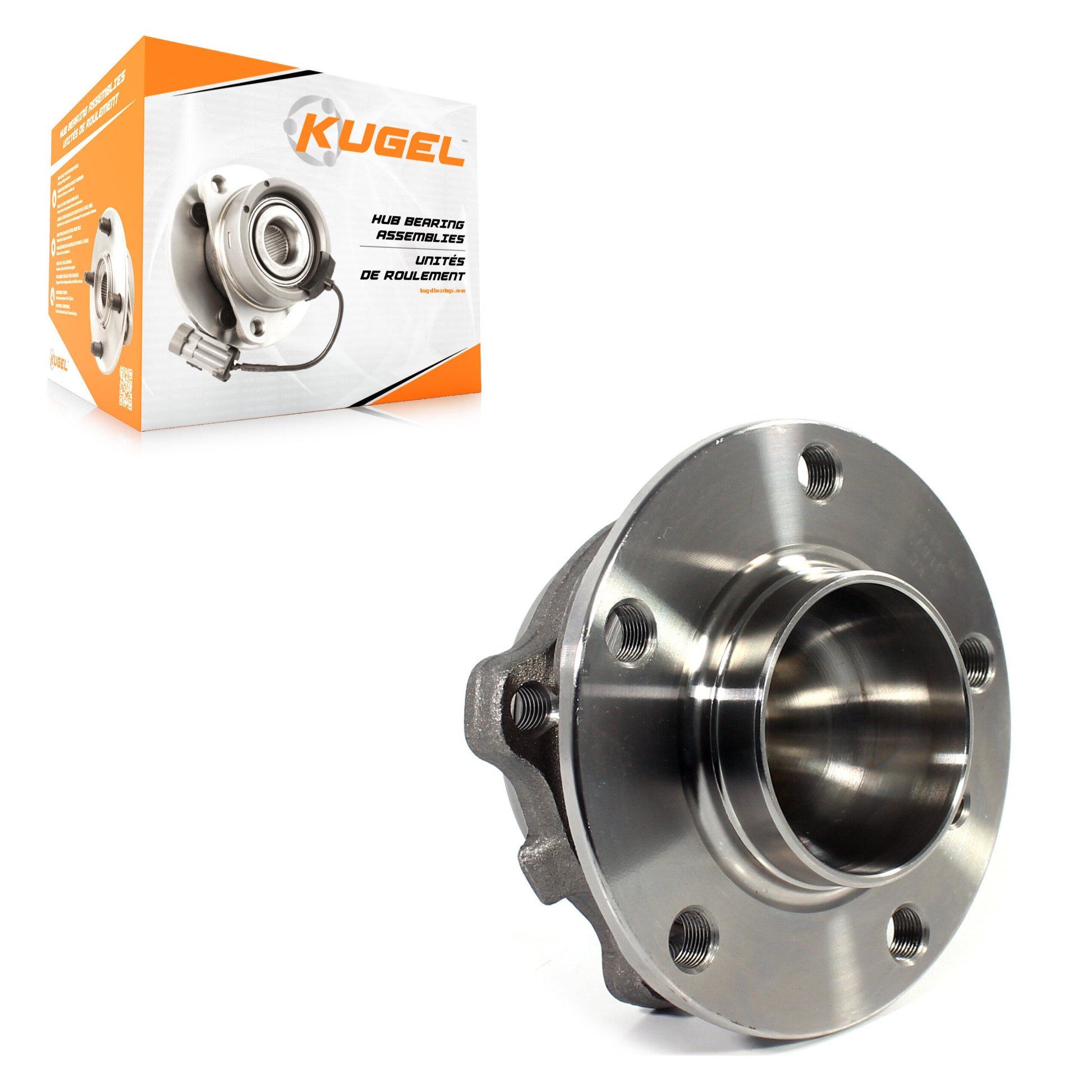 Kugel 70-513323 Wheel Bearing and Hub Assembly for 2009-2019 BMW X3, BMW 535d, BMW 640i Gran Coupe - Front