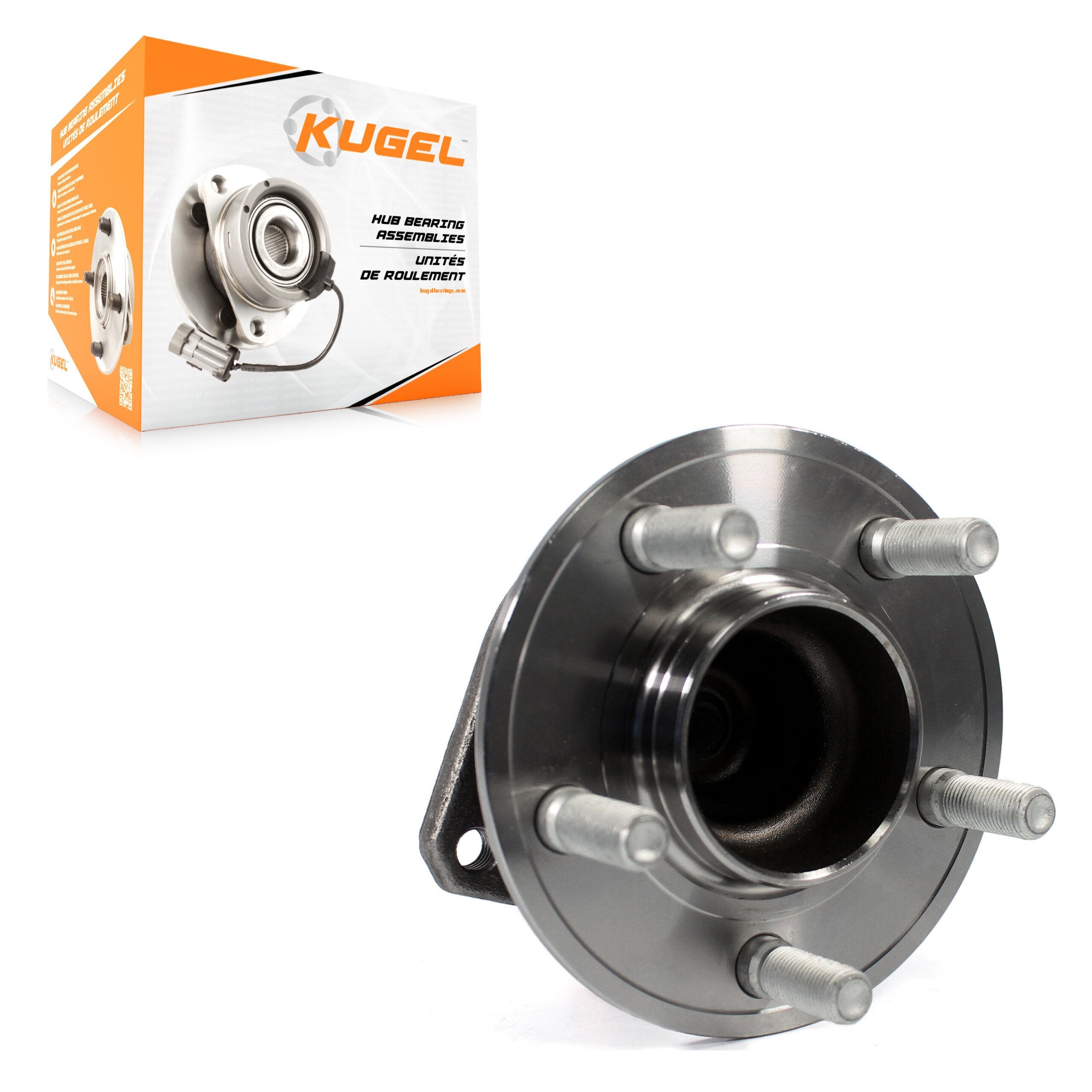 Kugel 70-513325 Wheel Bearing and Hub Assembly for 2012-2023 Dodge Challenger, Chrysler 300, Dodge Charger - Front