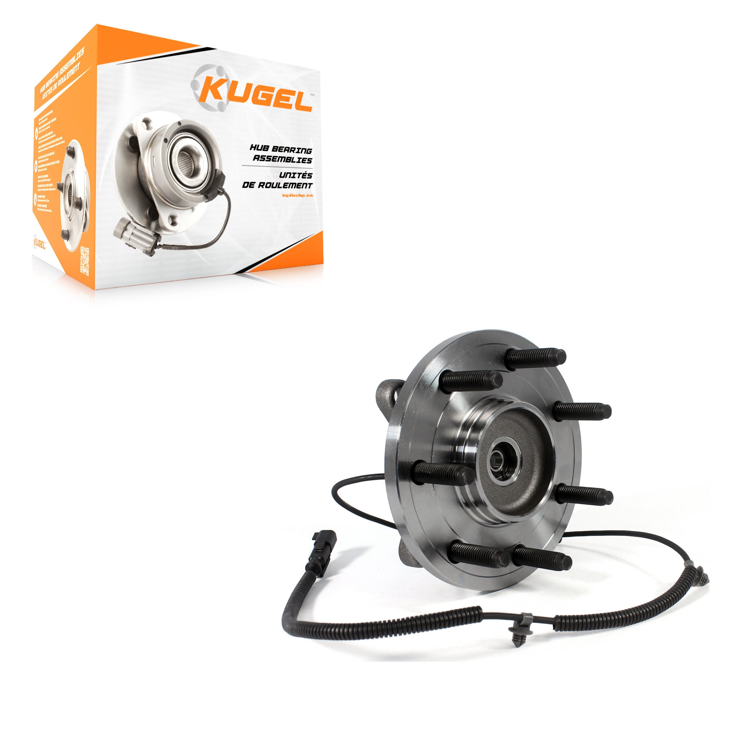 Kugel 70-513326 Wheel Bearing and Hub Assembly for 2010-2014 Ford F-150 - Front