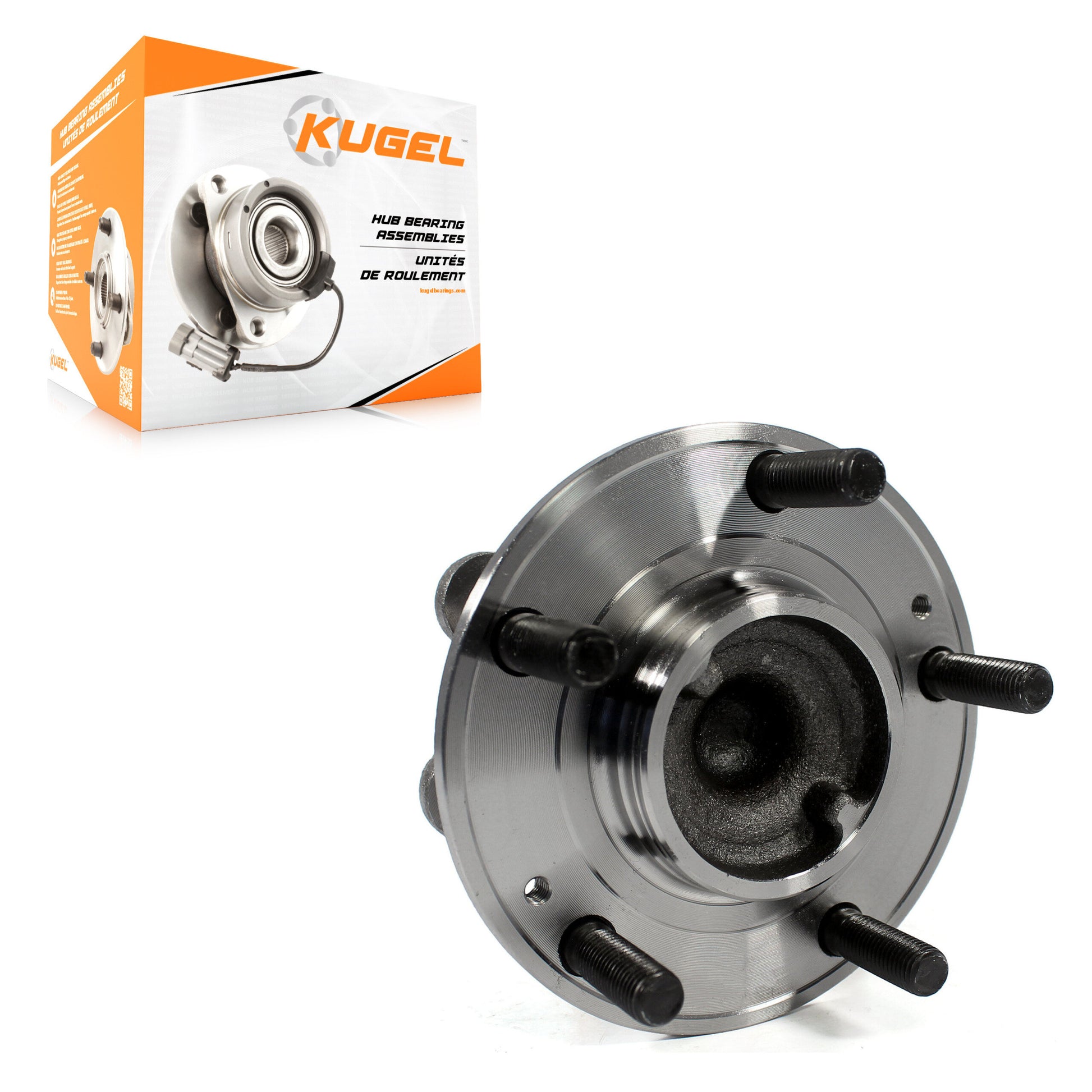 Kugel 70-513343 Wheel Bearing and Hub Assembly for 2010-2016 Hyundai Genesis Coupe - Front