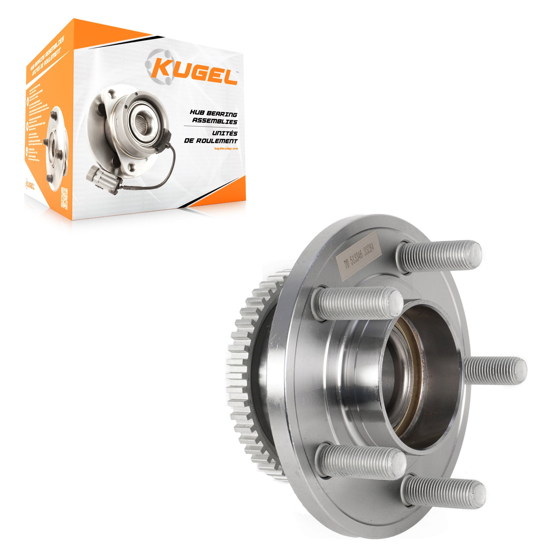 Kugel 70-513346 Wheel Bearing and Hub Assembly for 2015-2021 Ford Mustang - Front