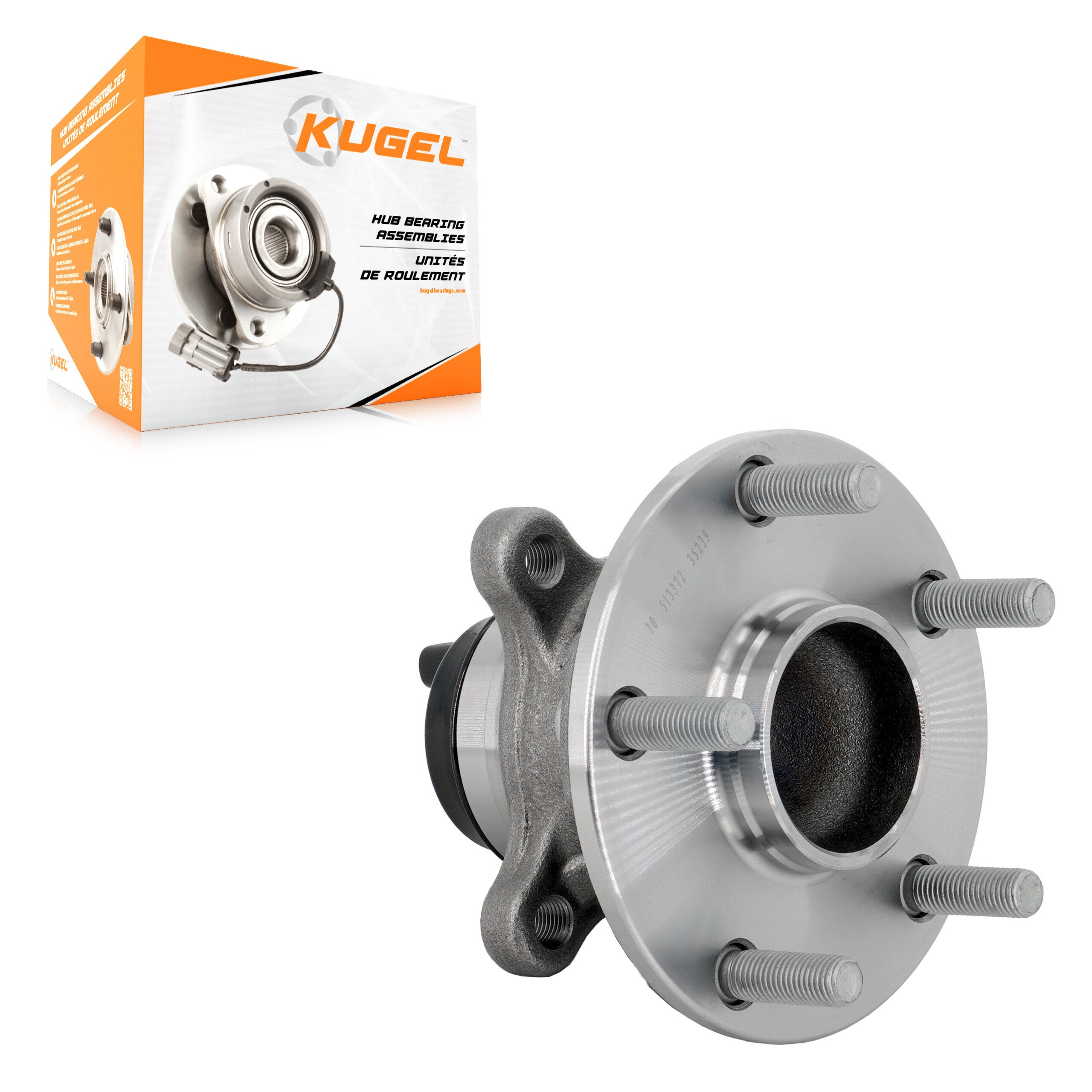 Kugel 70-513372 Wheel Bearing and Hub Assembly for 2014-2020 Lexus IS300, Lexus IS200t, Lexus IS250 - Front