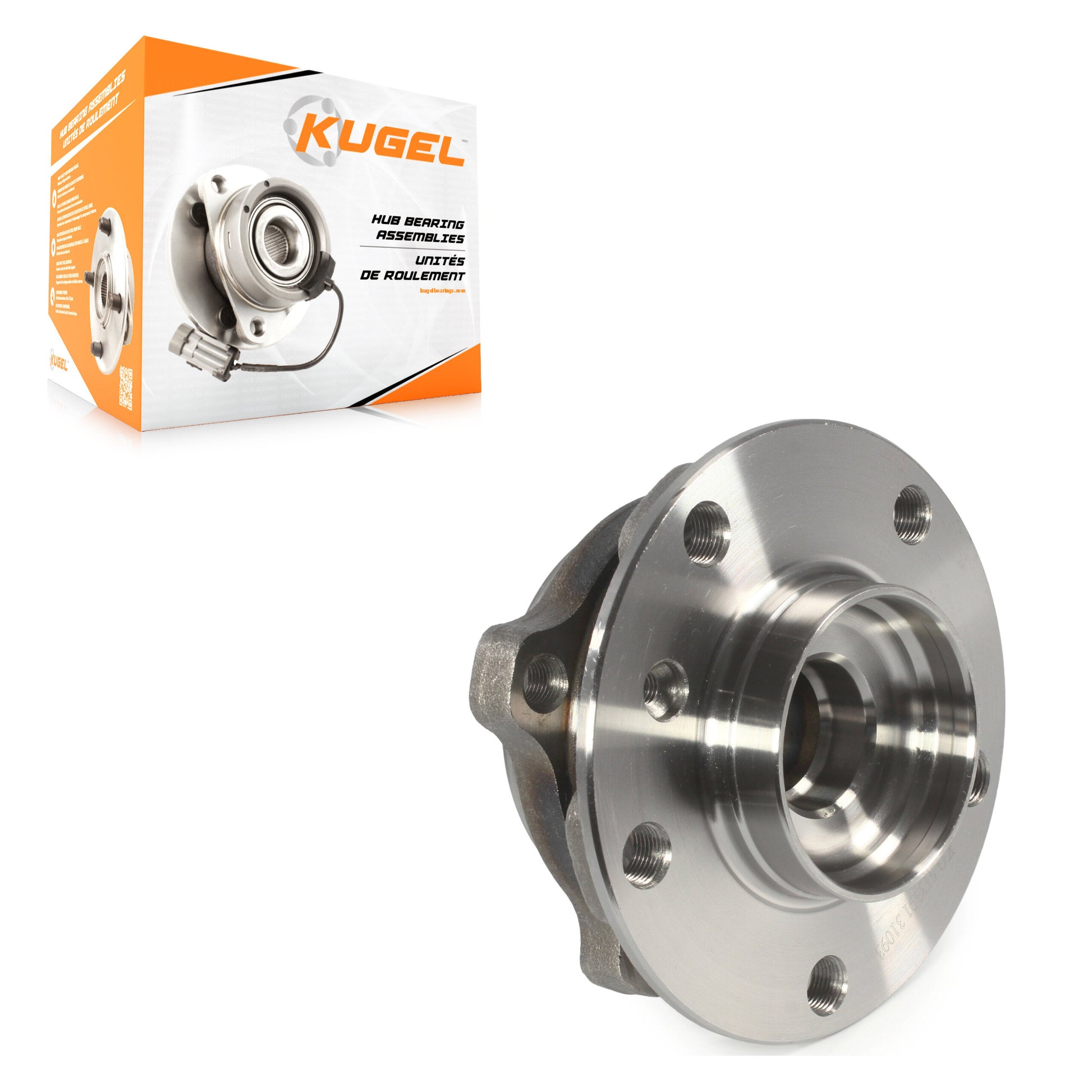 Kugel 70-513391 Wheel Bearing and Hub Assembly for 2010-2019 BMW 740Ld xDrive, BMW Alpina B6 xDrive Gran Coupe, BMW X3 - Front