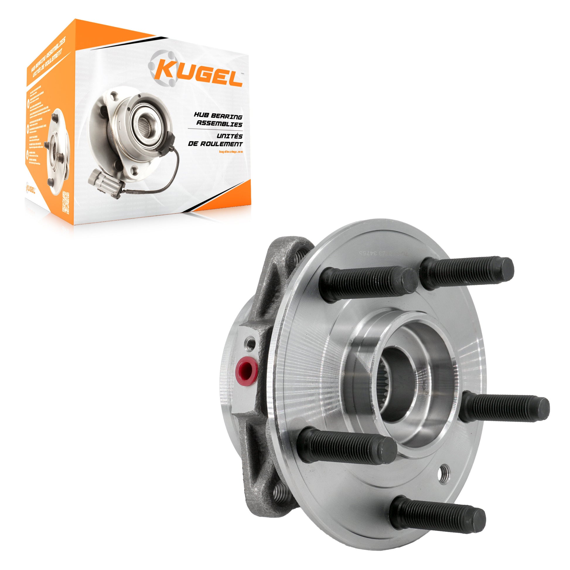 Kugel 70-513423 Wheel Bearing and Hub Assembly for 2018-2024 Jeep Gladiator, Jeep Wrangler - Front