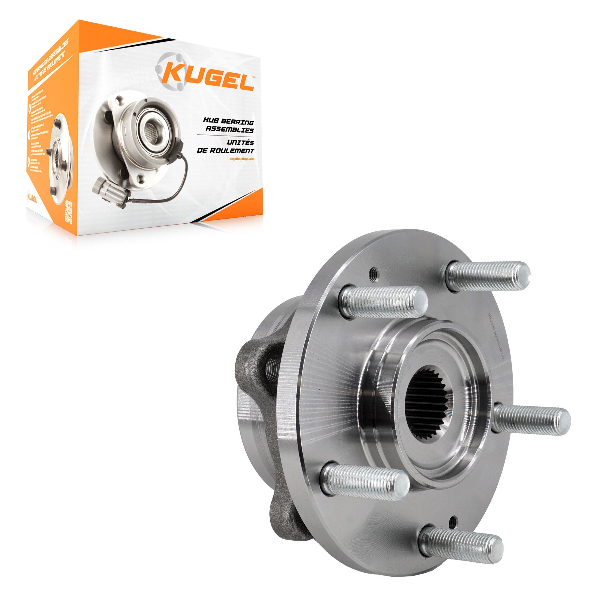 Kugel 70-513426 Wheel Bearing and Hub Assembly for 2016-2019 Kia Soul, Kia Rondo - Front