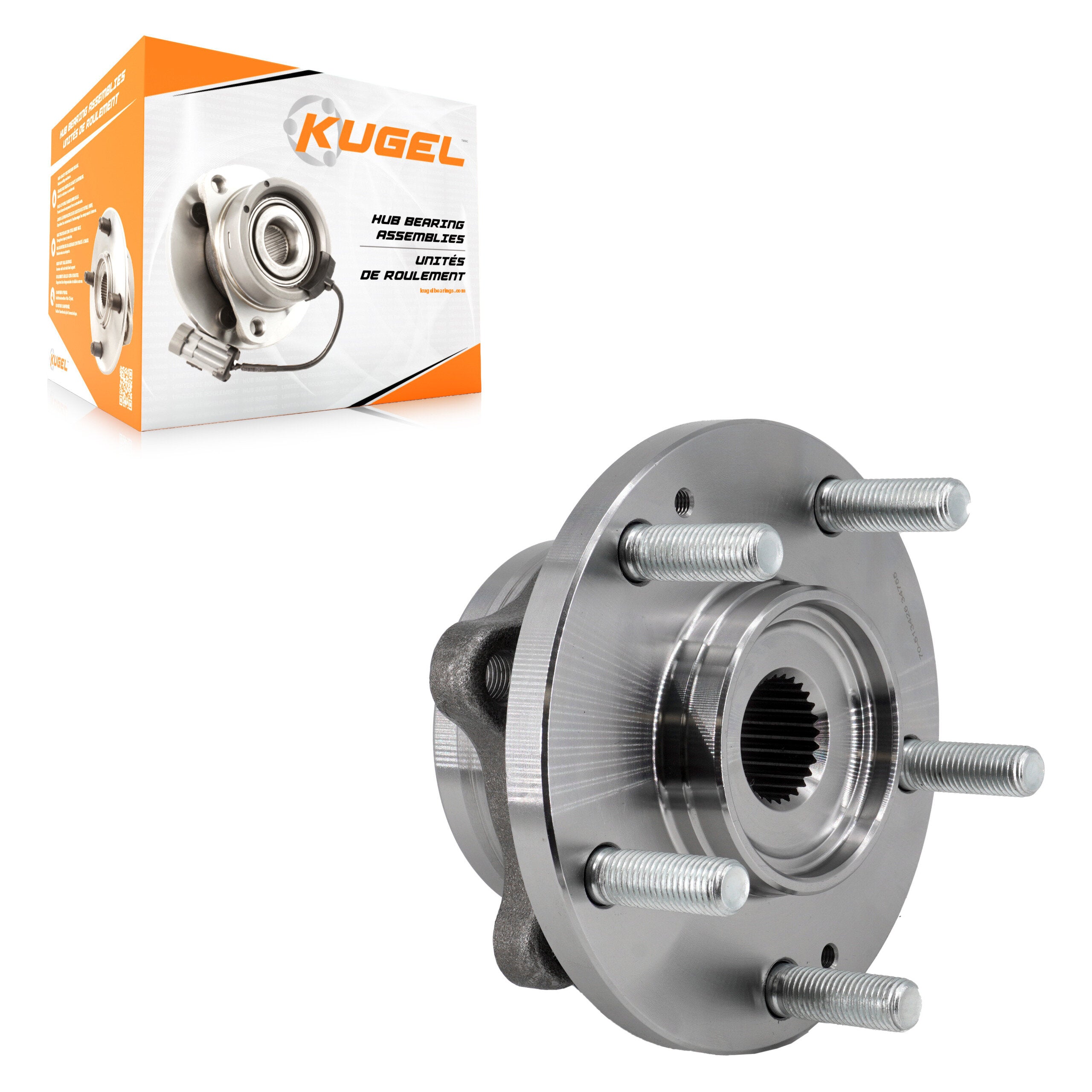 Kugel 70-513426 Wheel Bearing and Hub Assembly for 2016-2019 Kia Soul, Kia Rondo - Front
