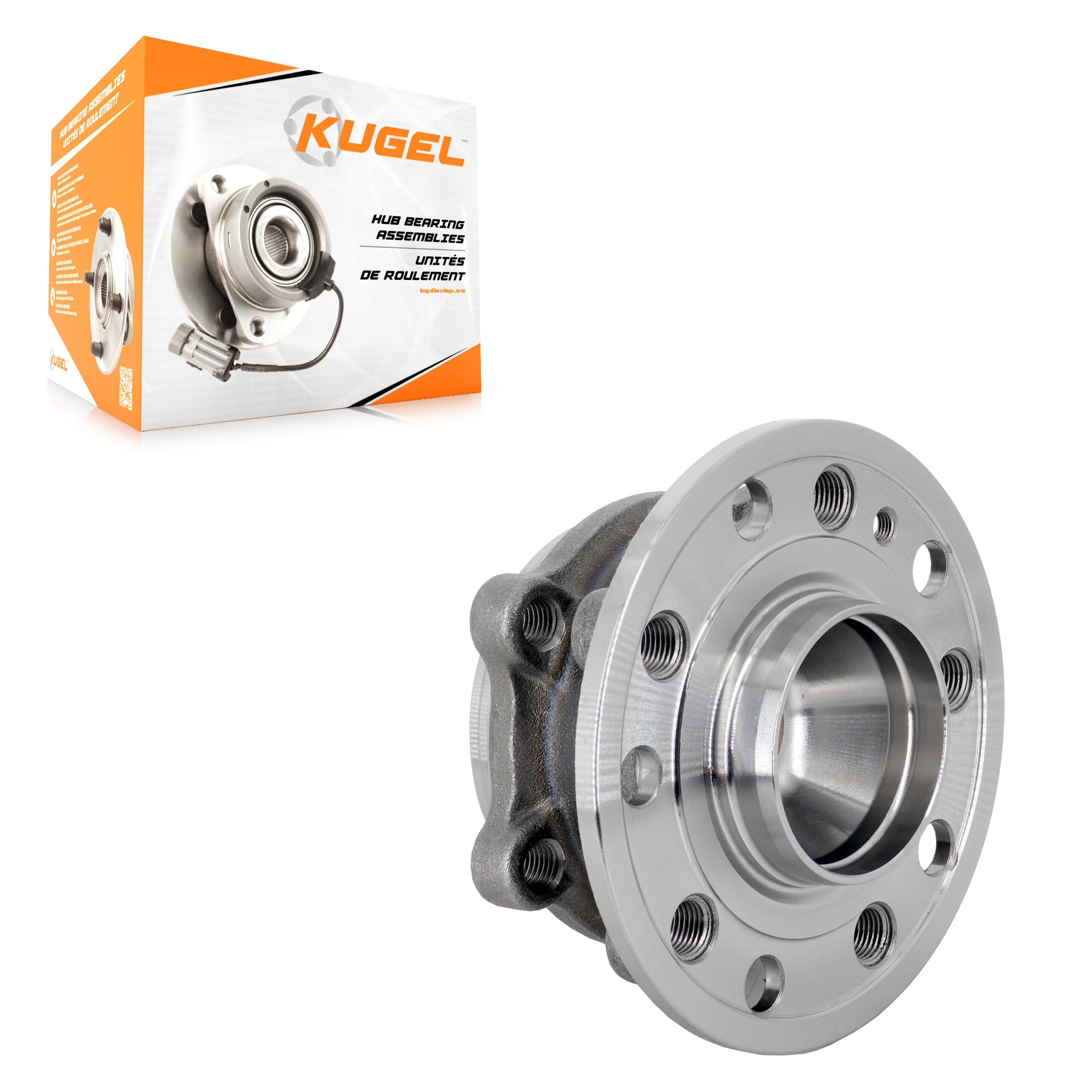 Kugel 70-513440 Wheel Bearing and Hub Assembly for 2015-2023 Mercedes-Benz C300, Mercedes-Benz GLC300, Mercedes-Benz E350 - Front