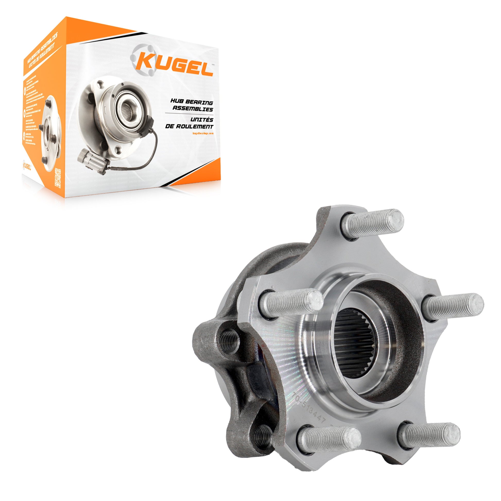Kugel 70-513447 Wheel Bearing and Hub Assembly for 2019-2023 Nissan Altima - Front