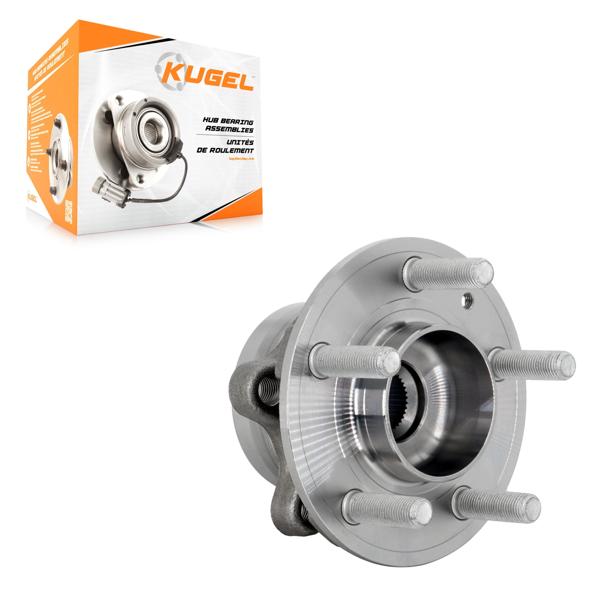 Kugel 70-513452 Wheel Bearing and Hub Assembly for 2020-2023 Ford Explorer, Ford Police Interceptor Utility, Lincoln Aviator - Front