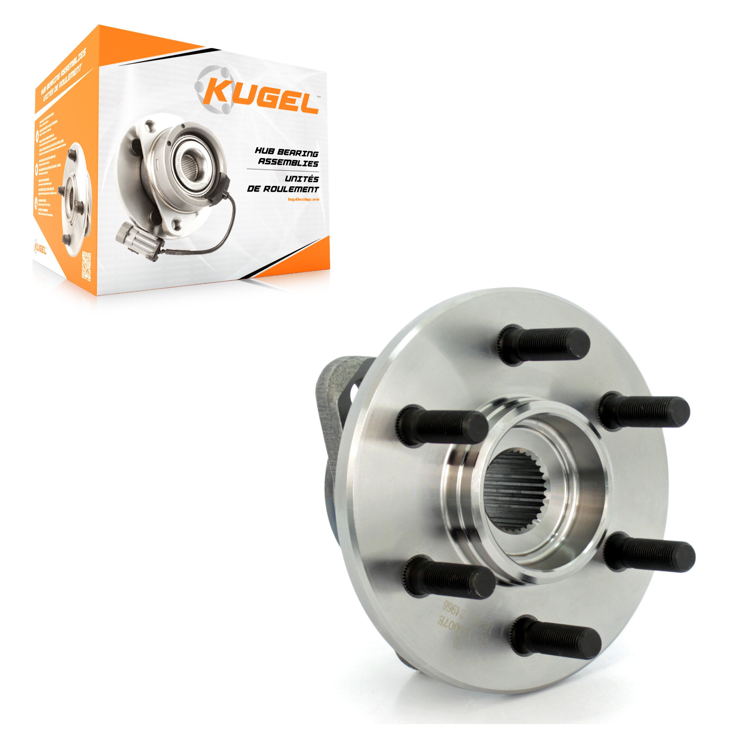 Kugel 70-515007 Wheel Bearing and Hub Assembly for 1997-2004 Dodge Durango, Dodge Dakota - Front