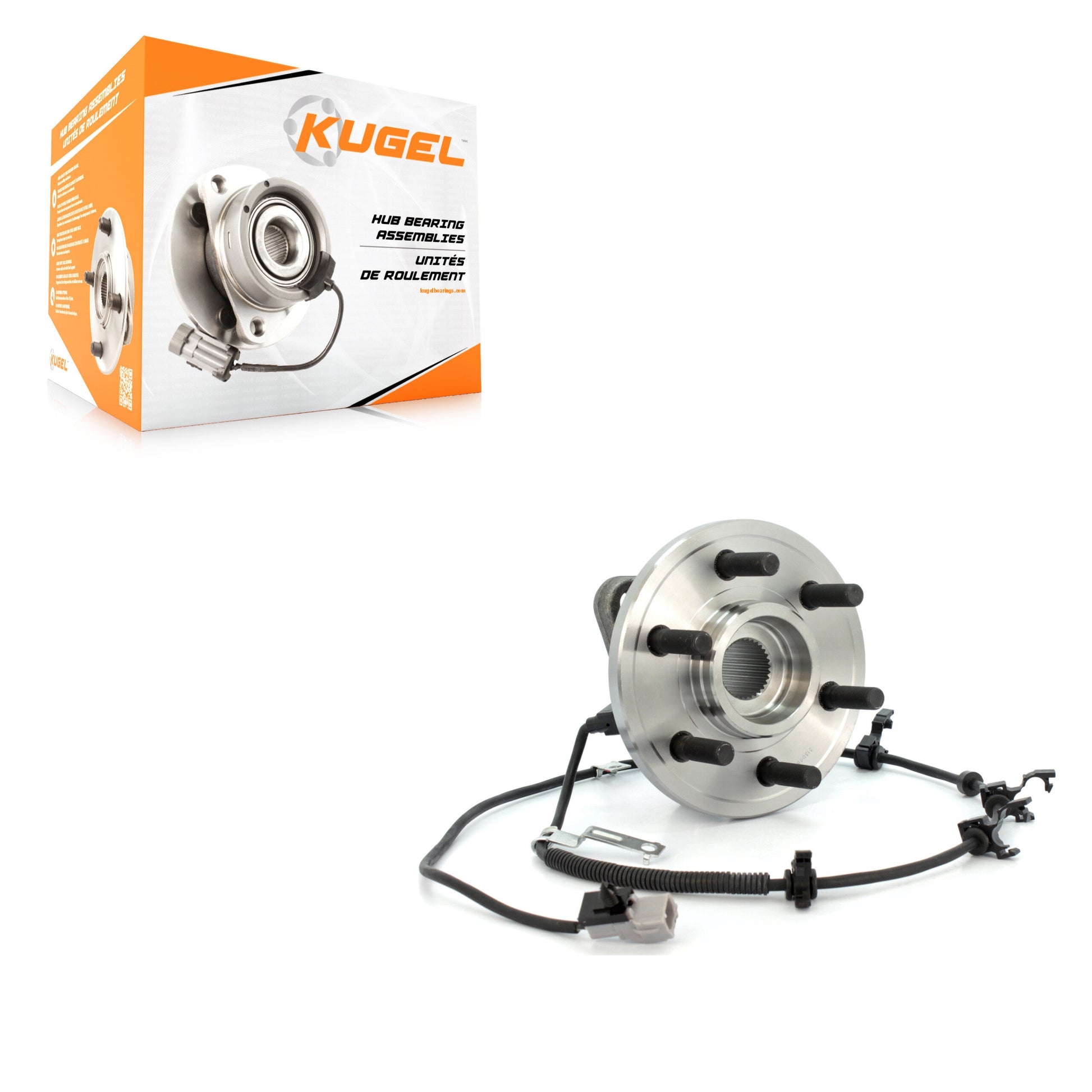 Kugel 70-515008 Wheel Bearing and Hub Assembly for 1997-2004 Dodge Durango, Dodge Dakota - Front Left