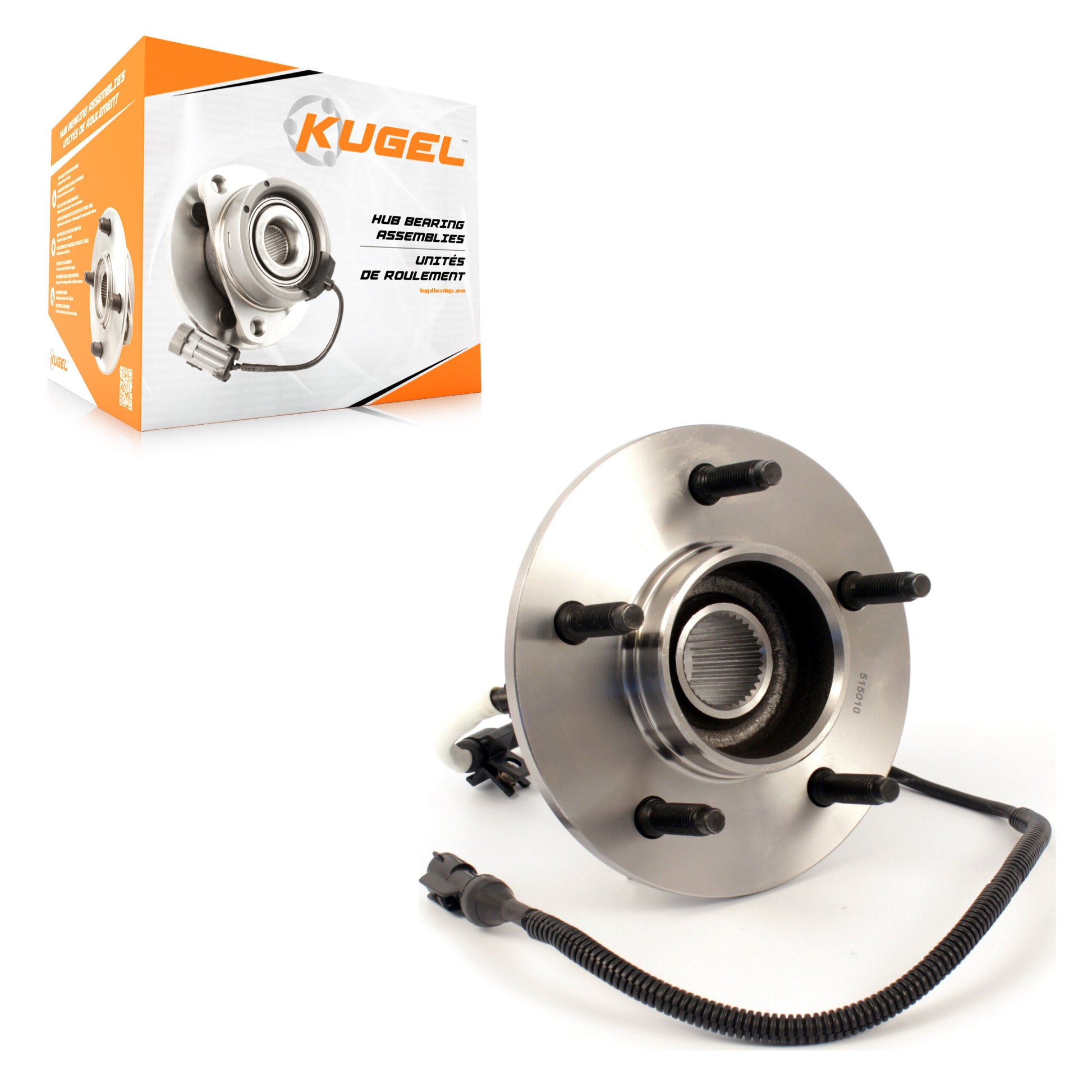 Kugel 70-515010 Wheel Bearing and Hub Assembly for 1997-2000 Ford F-150 - Front