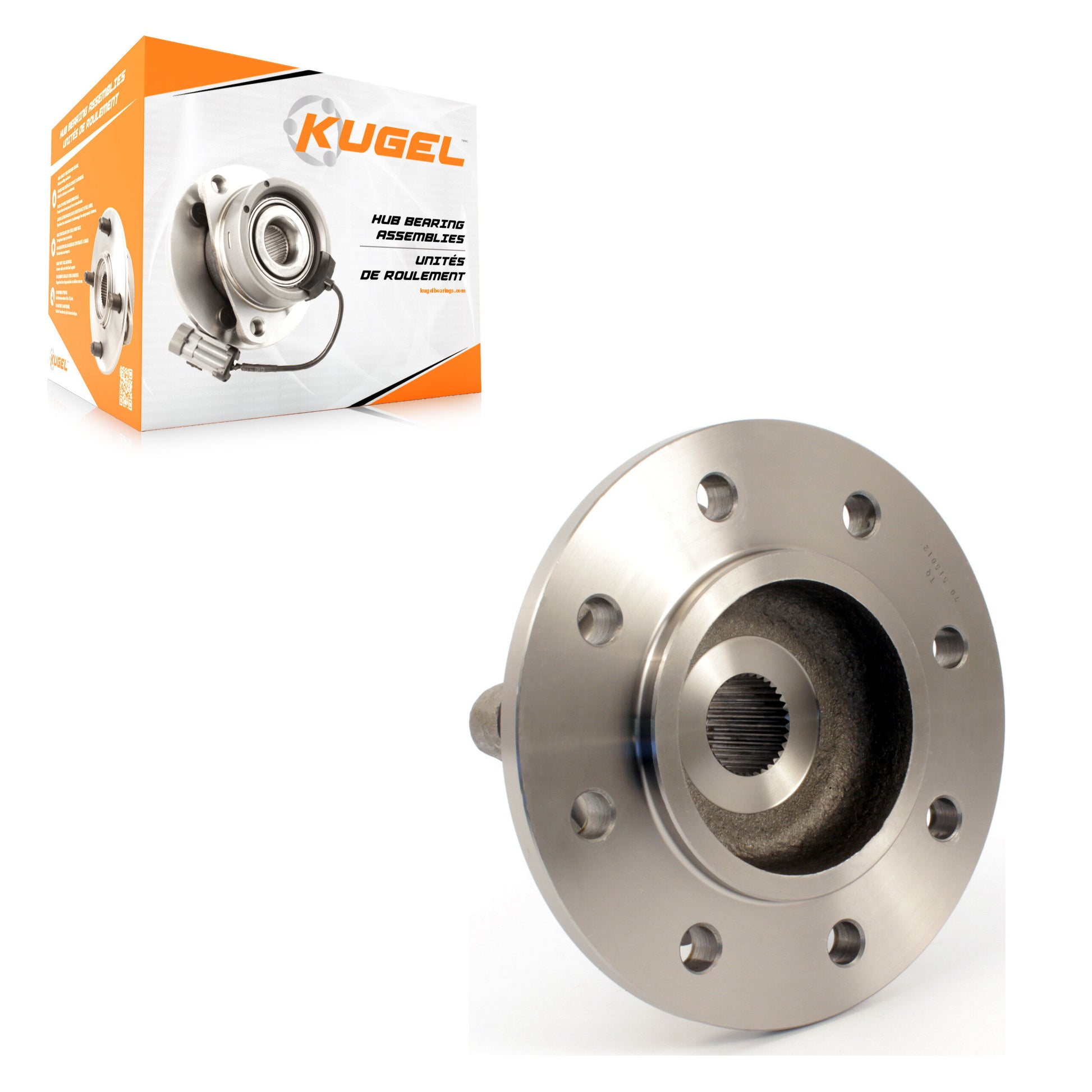 Kugel 70-515012 Wheel Bearing and Hub Assembly for 1994-1999 Dodge Ram 2500 - Front