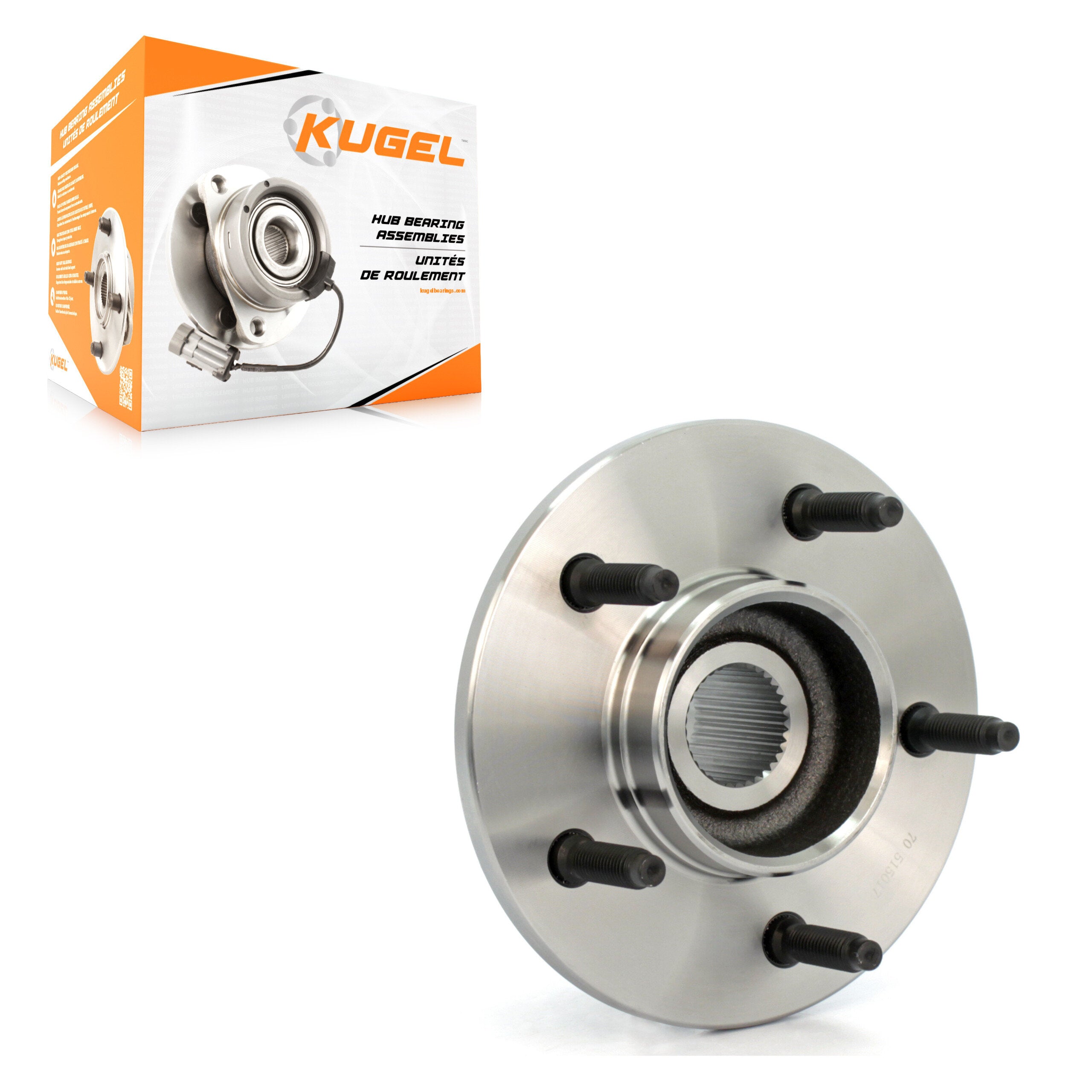 Kugel 70-515017 Wheel Bearing and Hub Assembly for 1997-2000 Ford F-150 - Front