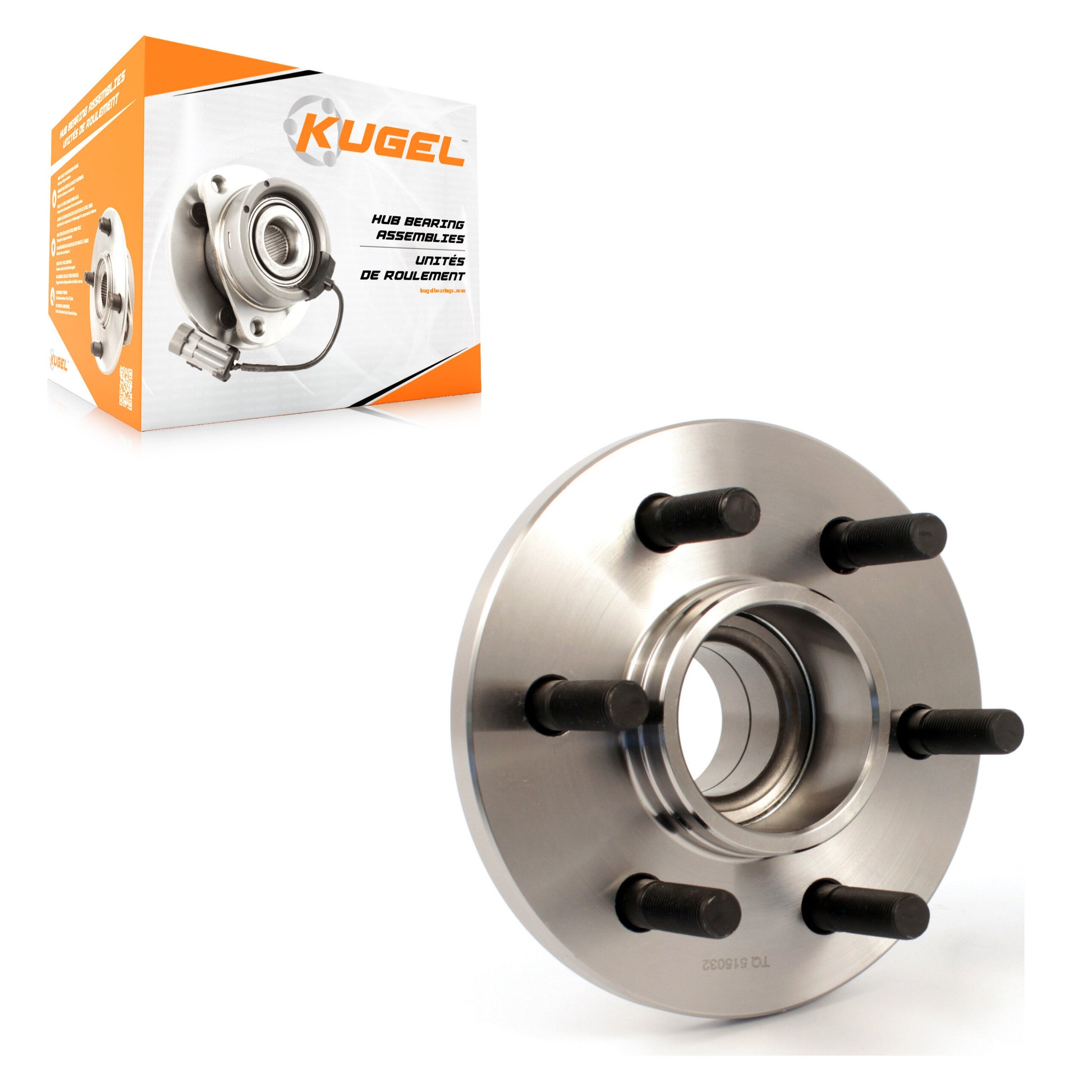 Kugel 70-515032 Wheel Bearing and Hub Assembly for 1997-2004 Dodge Durango, Dodge Dakota - Front