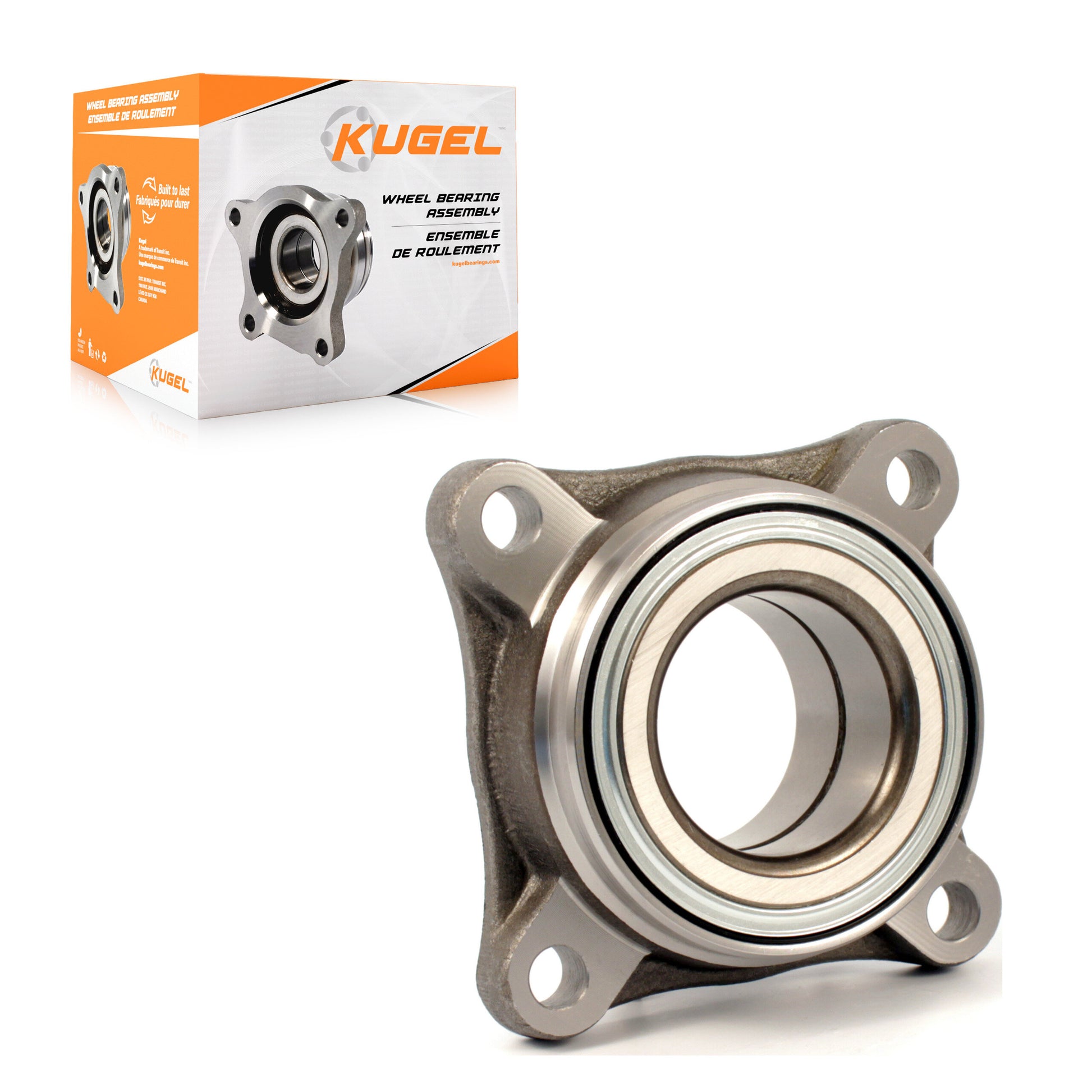 Kugel 70-515040 Wheel Bearing Assembly for 2003-2024 Toyota Tacoma, Lexus GX460, Toyota FJ Cruiser - Front