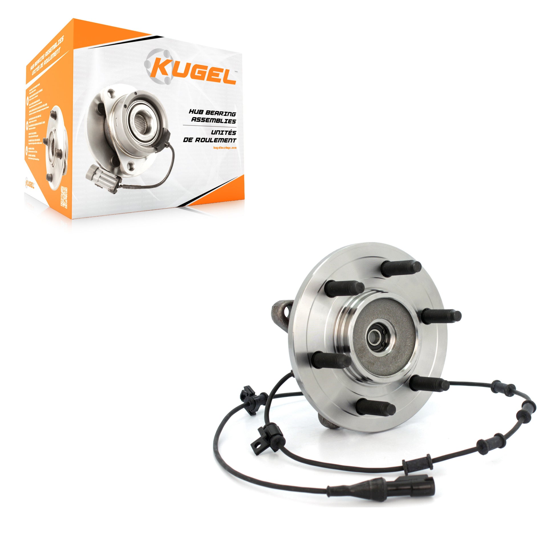 Kugel 70-515043 Wheel Bearing and Hub Assembly for 2000-2006 Lincoln Navigator, Ford Expedition - Front