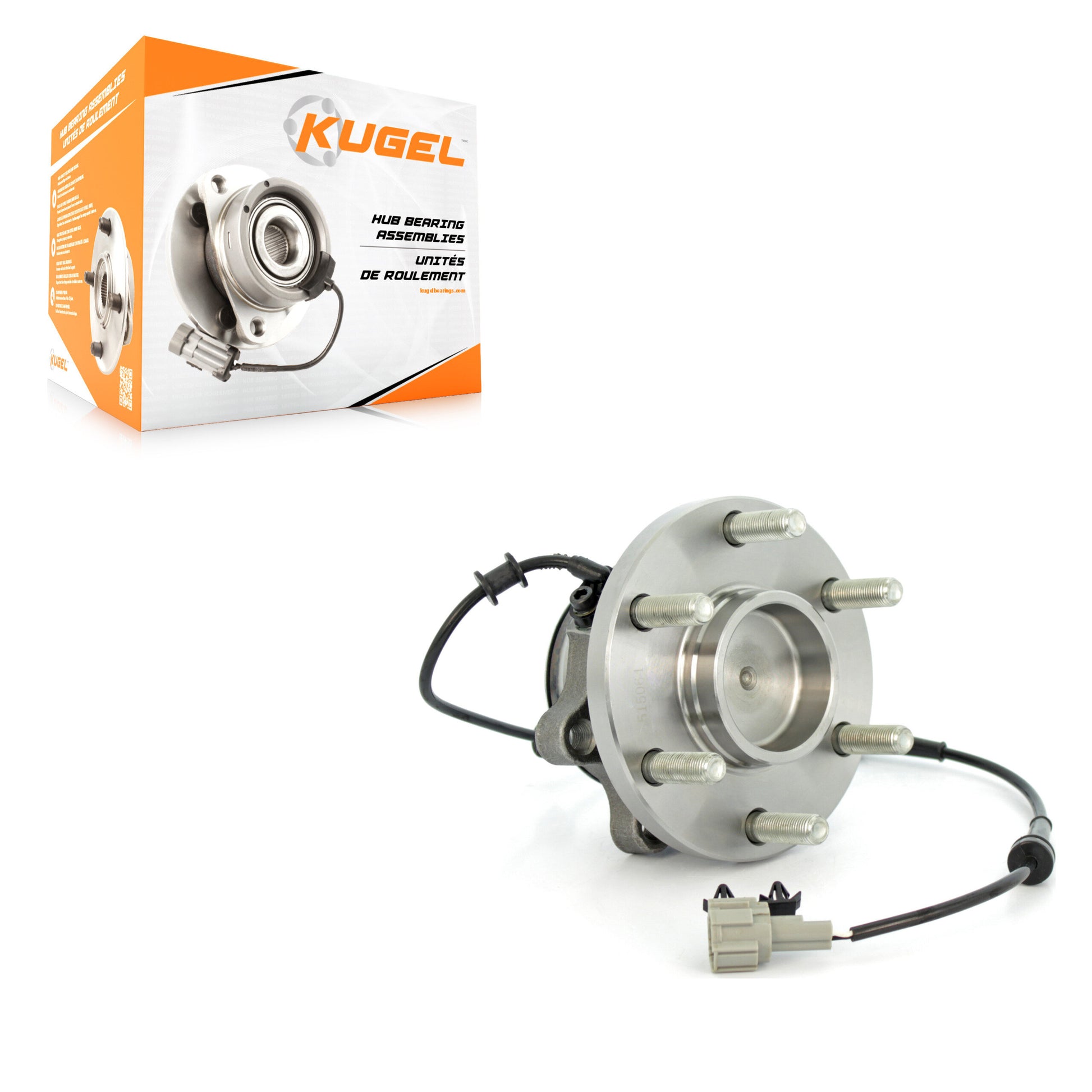 Kugel 70-515064 Wheel Bearing and Hub Assembly for 2005-2024 Suzuki Equator, Nissan Frontier, Nissan Pathfinder